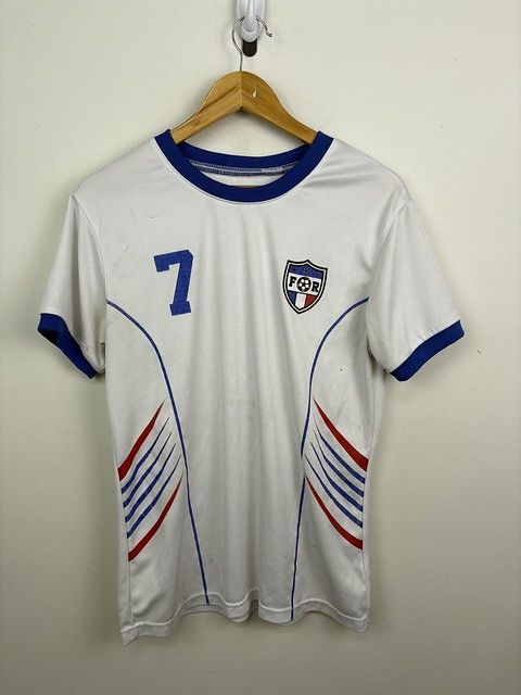 Vintage Vintage 90's France Soccer Jersey #7 Pullover T-Shirt Size S Size US S / EU 44-46 / 1 - 1 Thumbnail