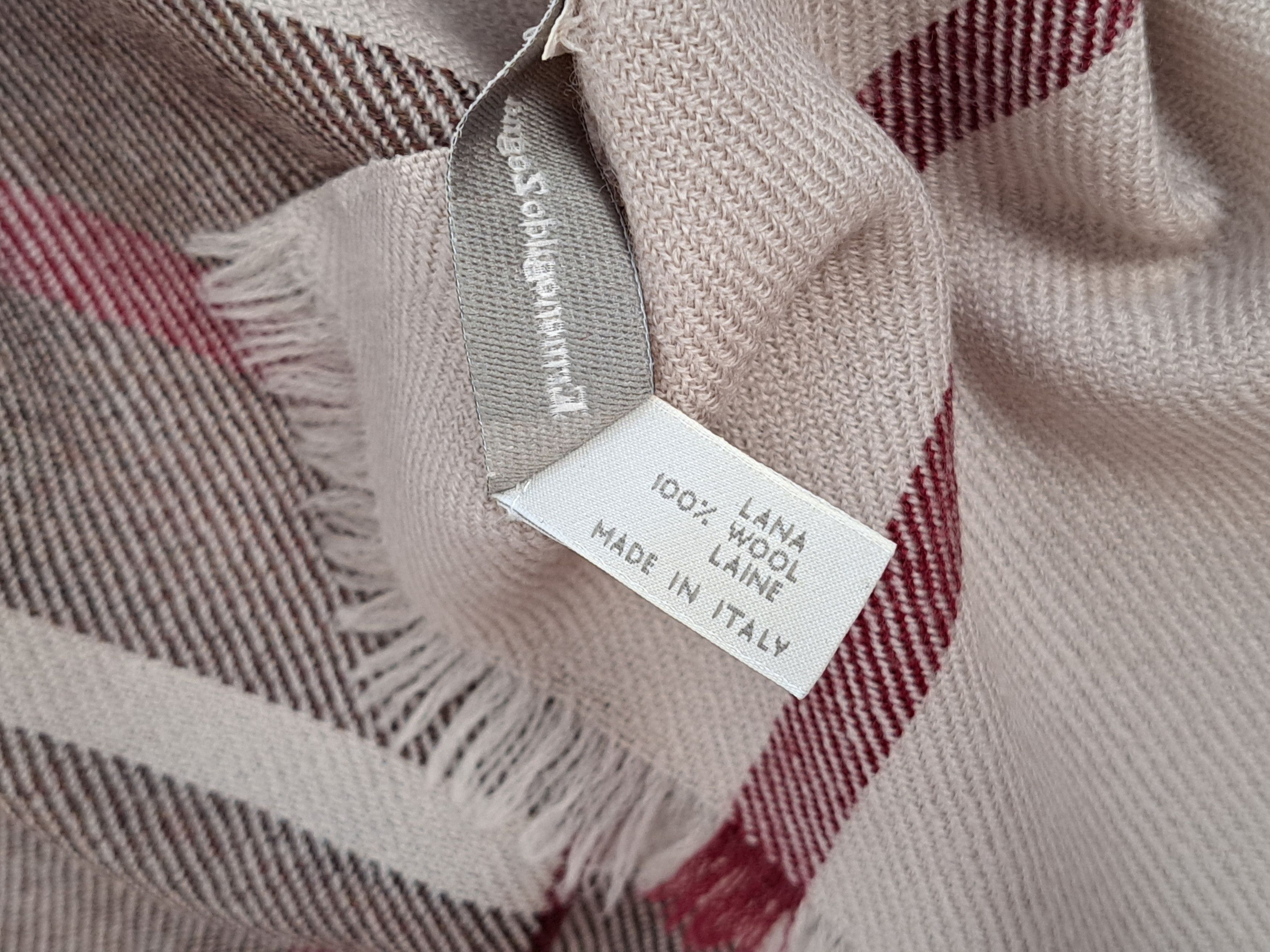 Ermenegildo Zegna Ermenegildo Zegna wool mega check luxury scarf. Size ONE SIZE - 11 Thumbnail