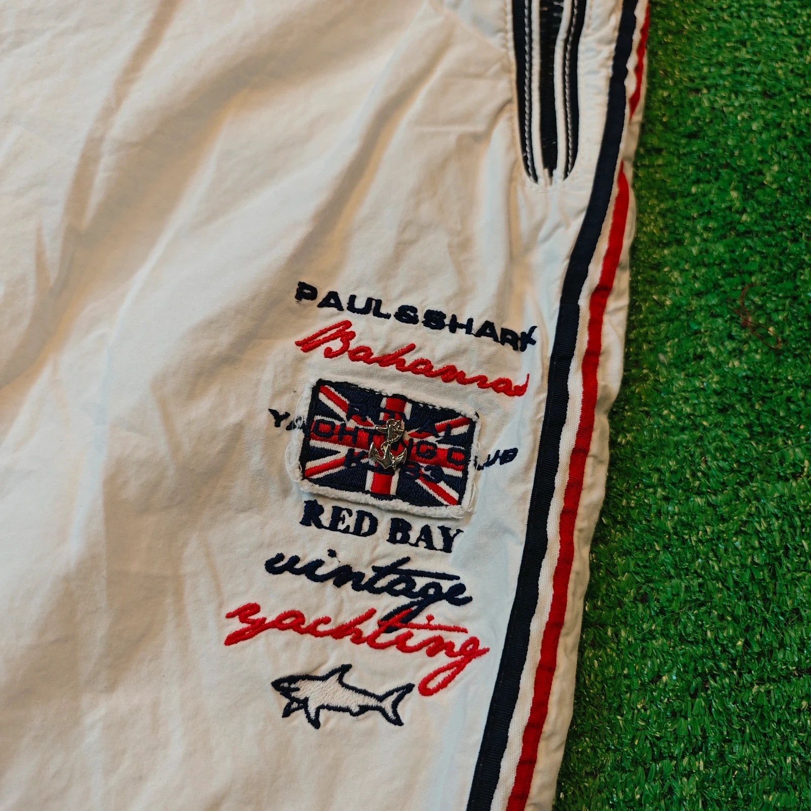 Paul & Shark Vintage Paul & Shark Shorts Mens 44 (W40) white embroidered Size US 44 / EU 60 - 3 Thumbnail