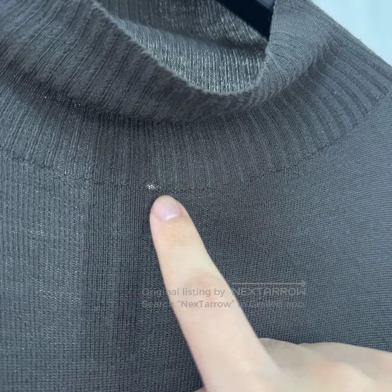 Rick Owens Rick Owens Mainline grey wool knit long sleeves Size S / US 4 / IT 40 - 6 Thumbnail