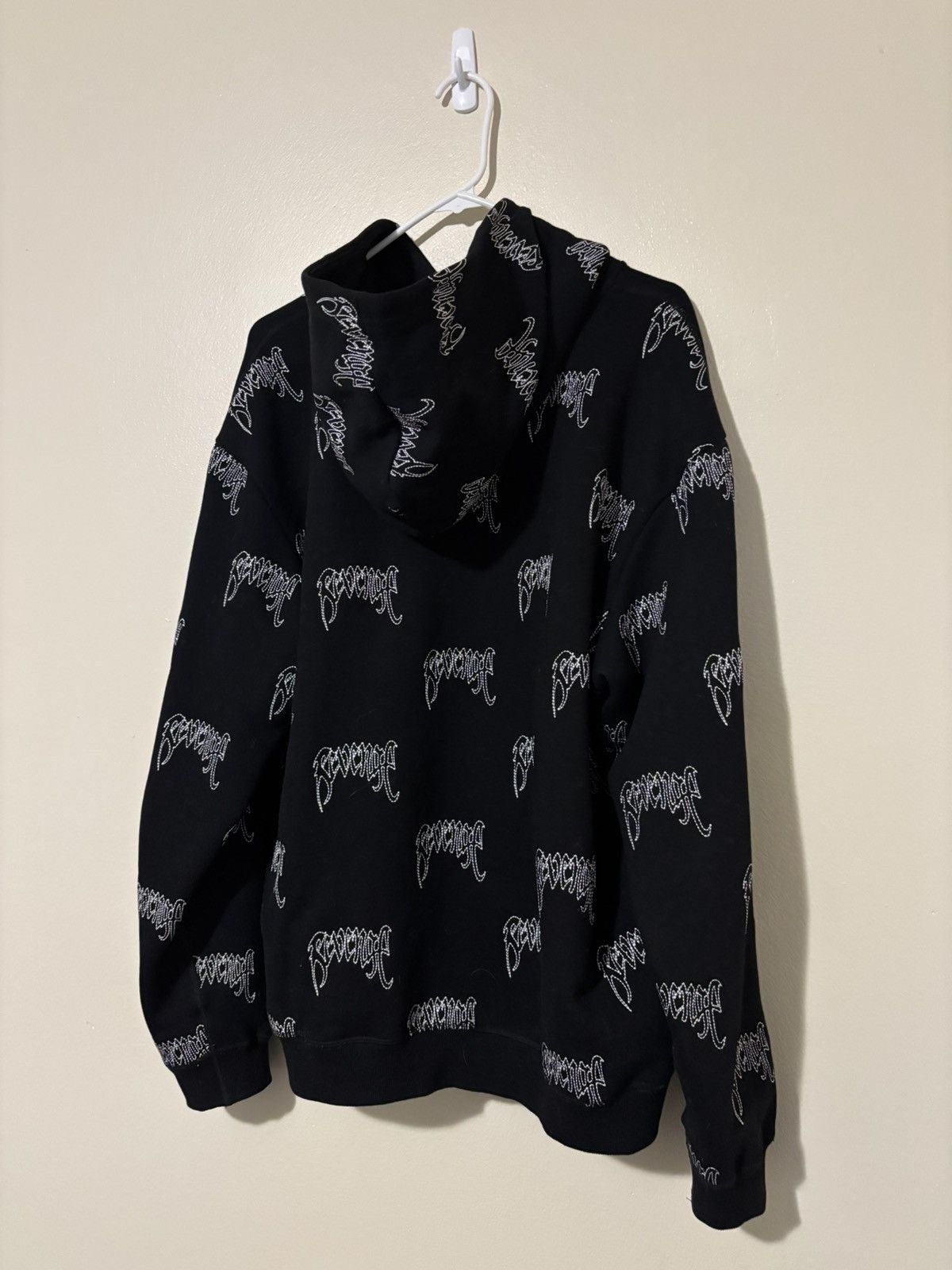 Revenge ONYX ALLOVER EMBROIDERED LOGO HOODIE REVENGE Size US L / EU 52-54 / 3 - 2 Thumbnail