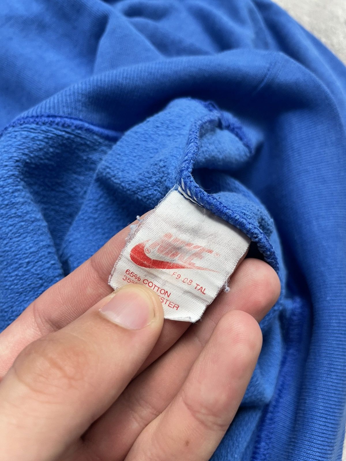 Nike Nike Vintage Sweatshirt, Streetwear Style, Rare Blue Colour Size US XL / EU 56 / 4 - 6 Thumbnail