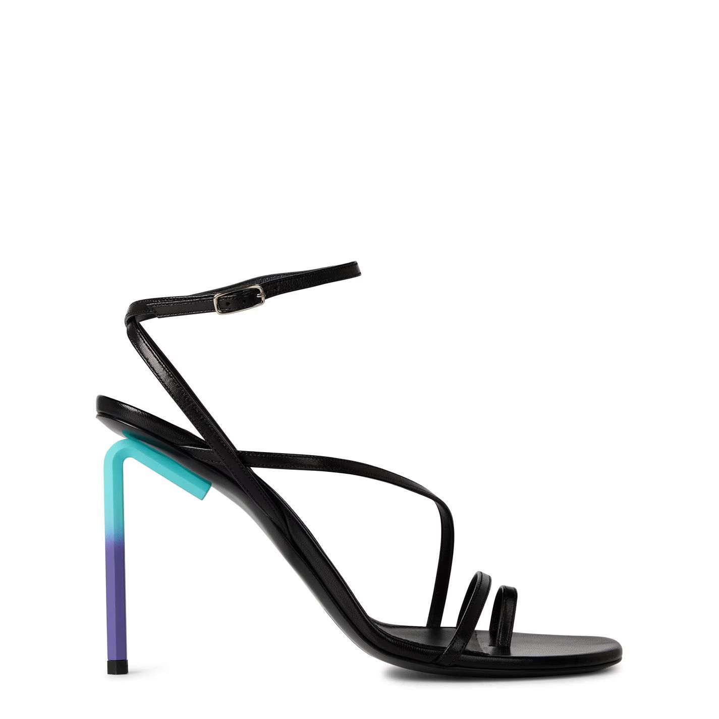 o1g2r1mq0125 Allen 110mm Strappy Sandals in Black