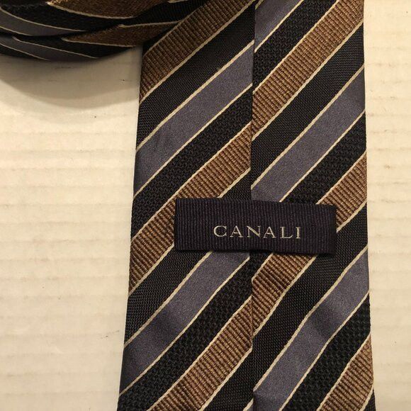 Canali CANALI men's new silk tie 4" X 60" made in Italy Size ONE SIZE - 2 Thumbnail