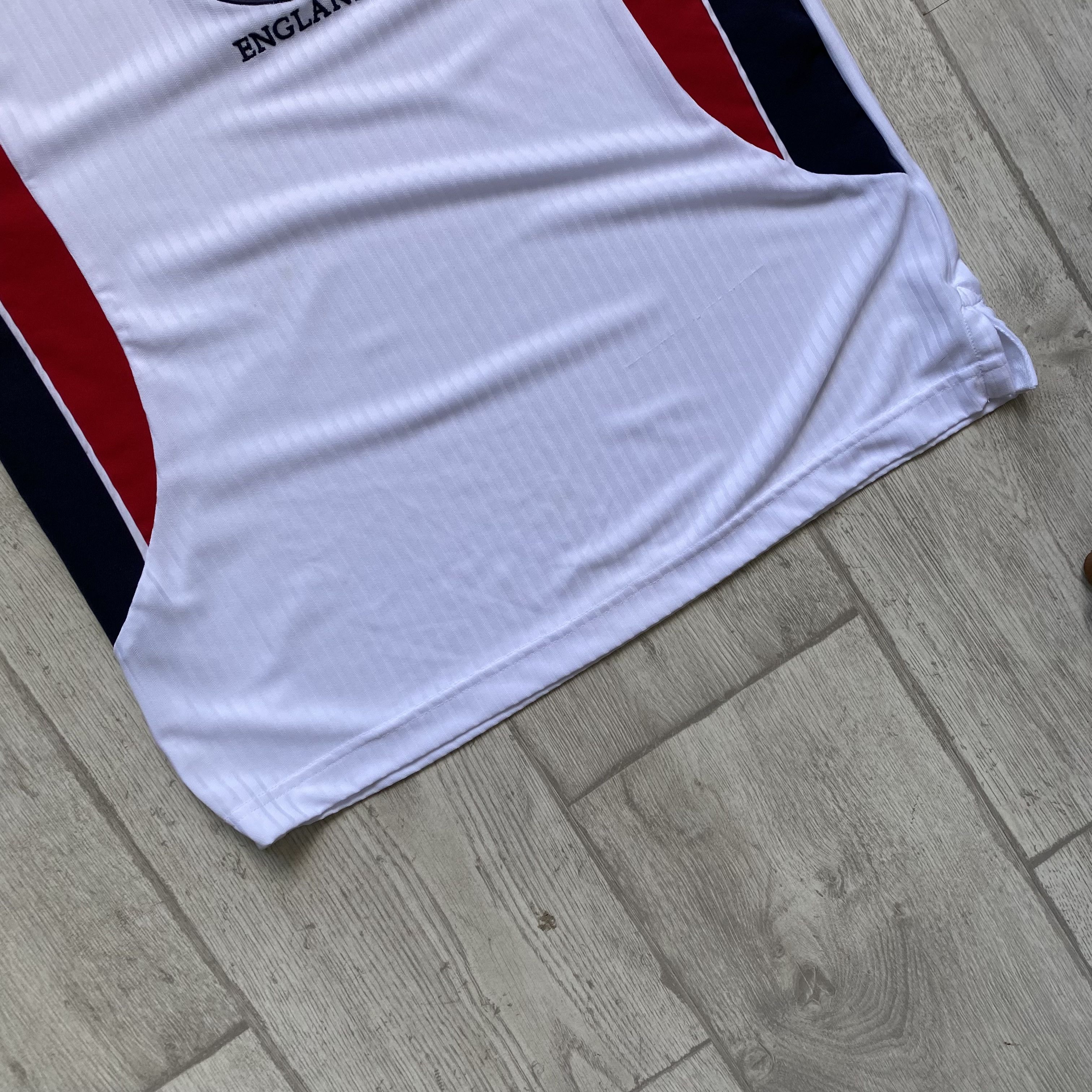 Umbro ⚽️ Retro 1998 England Soccer jersey Score Draw Vintage Size US M / EU 48-50 / 2 - 3 Thumbnail