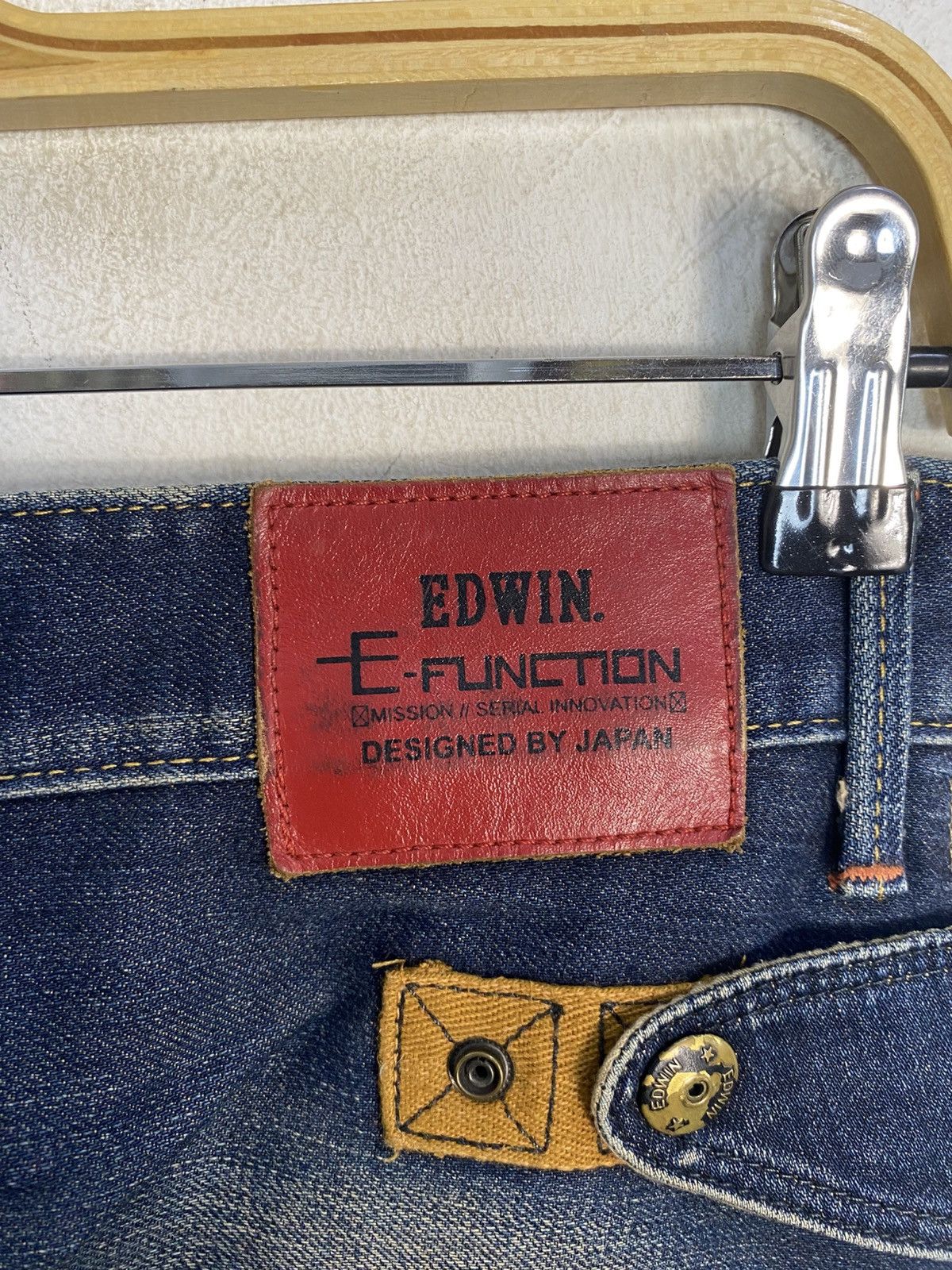 Edwin Edwin E Function 3D System Indigo Denim Unisex Size 28 Size US 29 - 10 Thumbnail