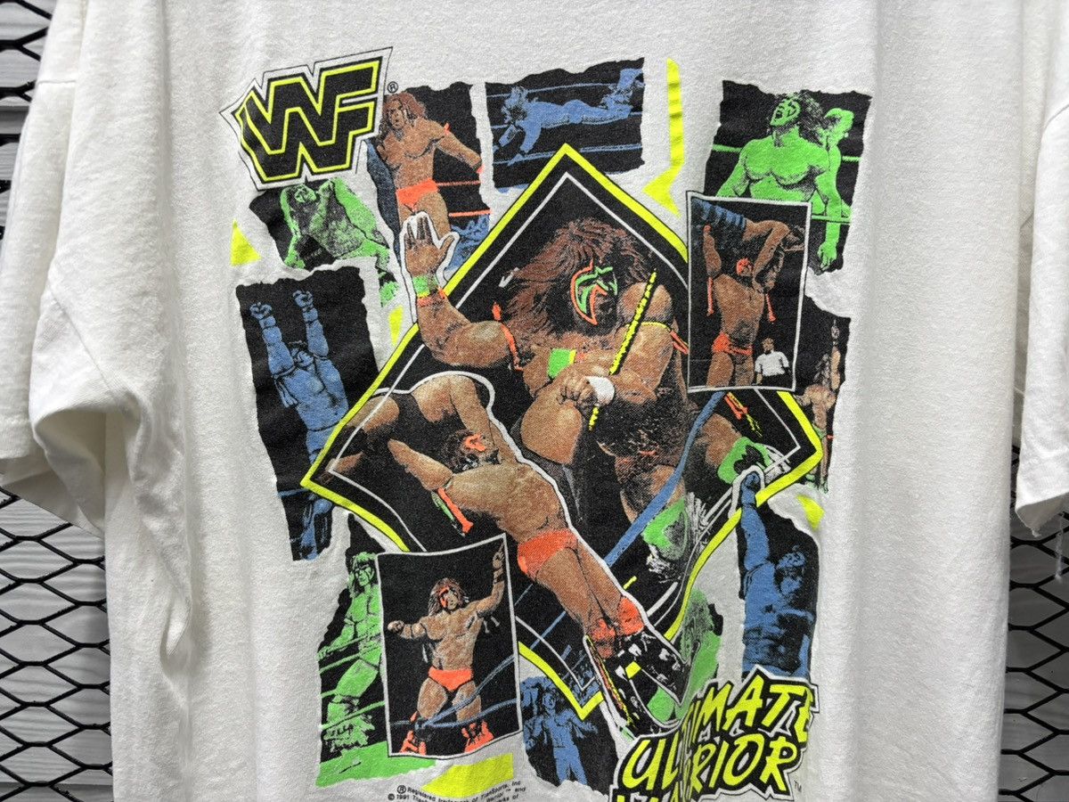 Vintage × WWF Ultimate Warrior 1991 vintage tee Size US L / EU 52-54 / 3 - 4 Thumbnail