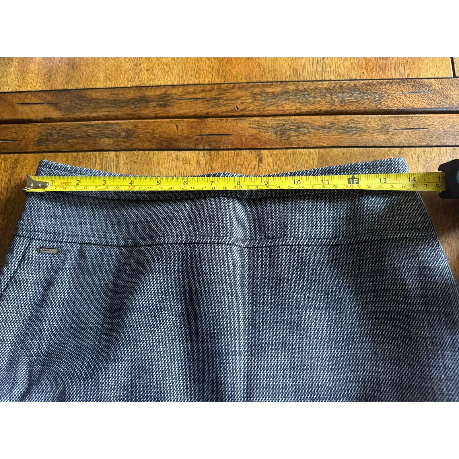 White House Black Market NWT White House Black Market Pencil Skirt Size 4 Navy Tweed Size 27" / US 4 / IT 40 - 6 Thumbnail
