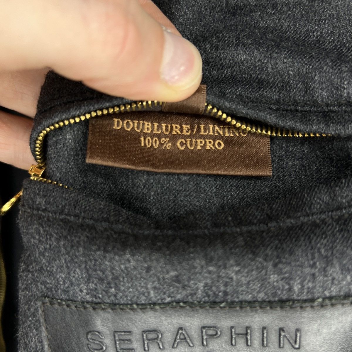 SERAPHIN Seraphin Manufacture Lamb Leather Cupro Jacket Brown Size US M / EU 48-50 / 2 - 16 Thumbnail