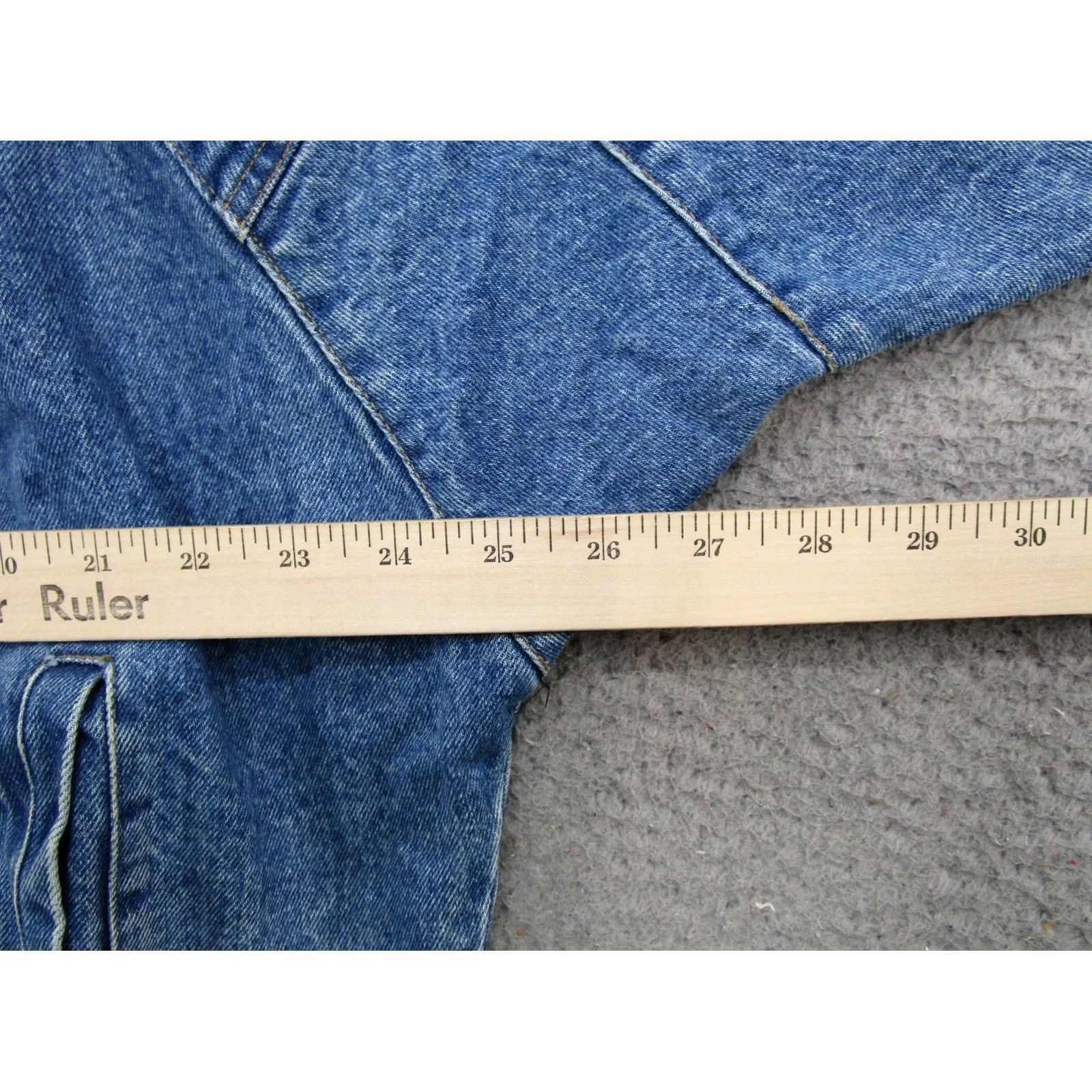Denime VINTAGE SBII Denim Jacket Pocket 80s 90s Streetwear Women's Size S Blue Jacket Women Size S / US 4 / IT 40 - 5 Thumbnail