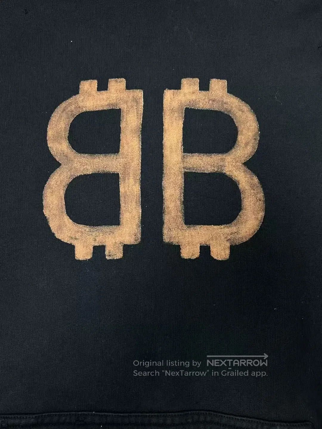 Balenciaga Balenciaga Black Hooded Sweatshirt with Logo. Size US M / EU 48-50 / 2 - 2 Thumbnail
