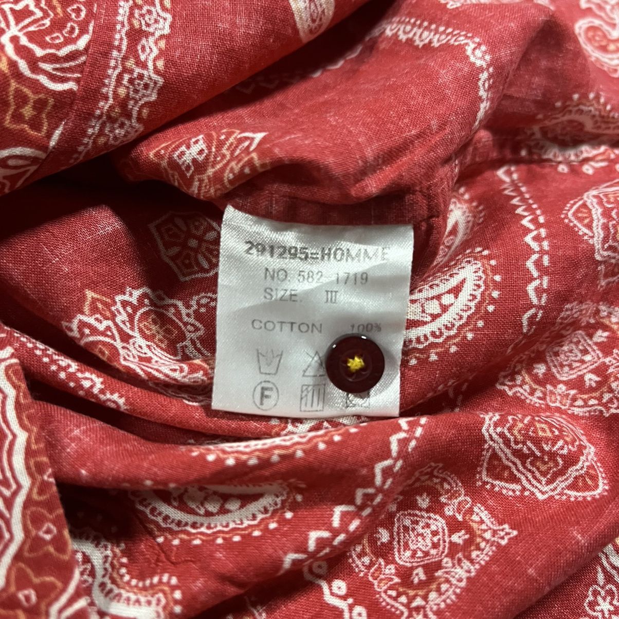 291295=Homme 291295=Homme Button Up Shirt Paisley Printed Size US M / EU 48-50 / 2 - 7 Thumbnail