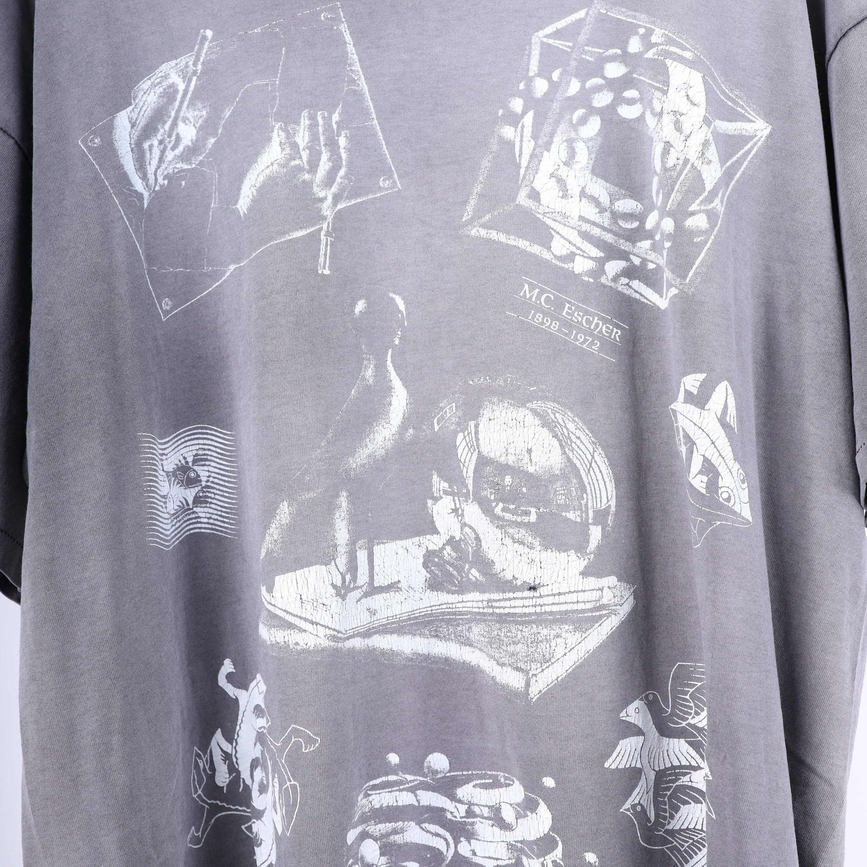 Vintage MC ESCHER FADED VINTAGE T-SHIRT Size US XL / EU 56 / 4 - 6 Thumbnail