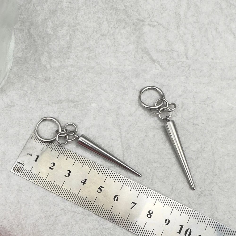Jewelry Long Spike Hoop Earrings Size ONE SIZE - 4 Thumbnail