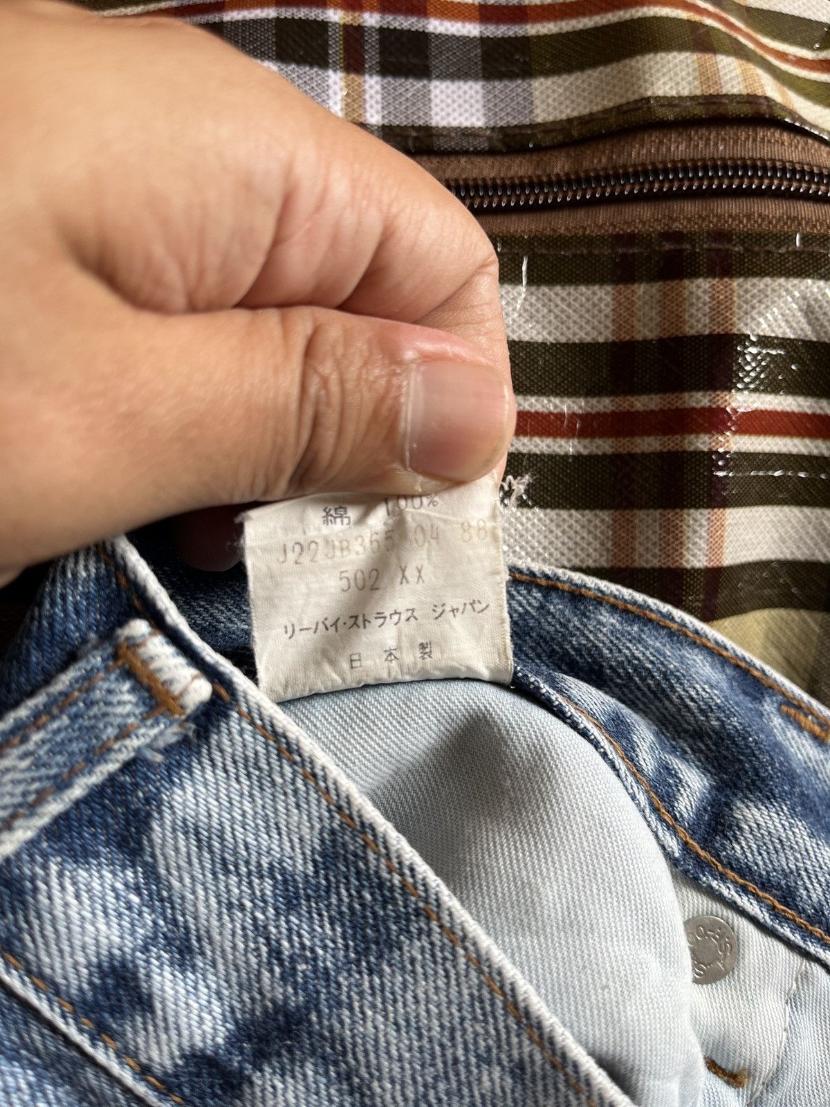 Levi's 80s Levis Big E Acid Wash Hidden Rivet Size US 32 / EU 48 - 11 Thumbnail