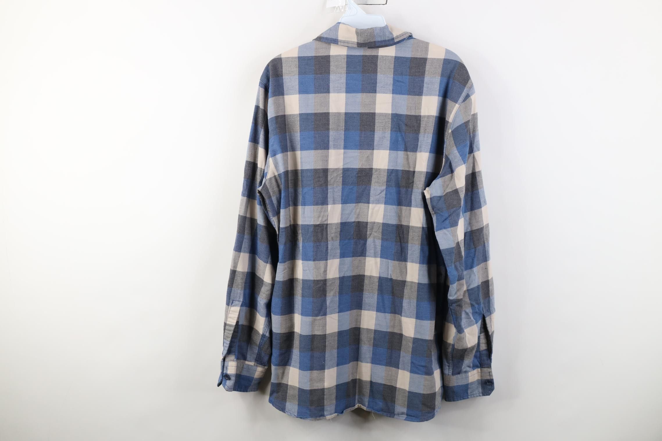 Woolrich Woolen Mills Vintage Y2K Woolrich Collared Button Shirt Blue Plaid Size US M / EU 48-50 / 2 - 13 Thumbnail