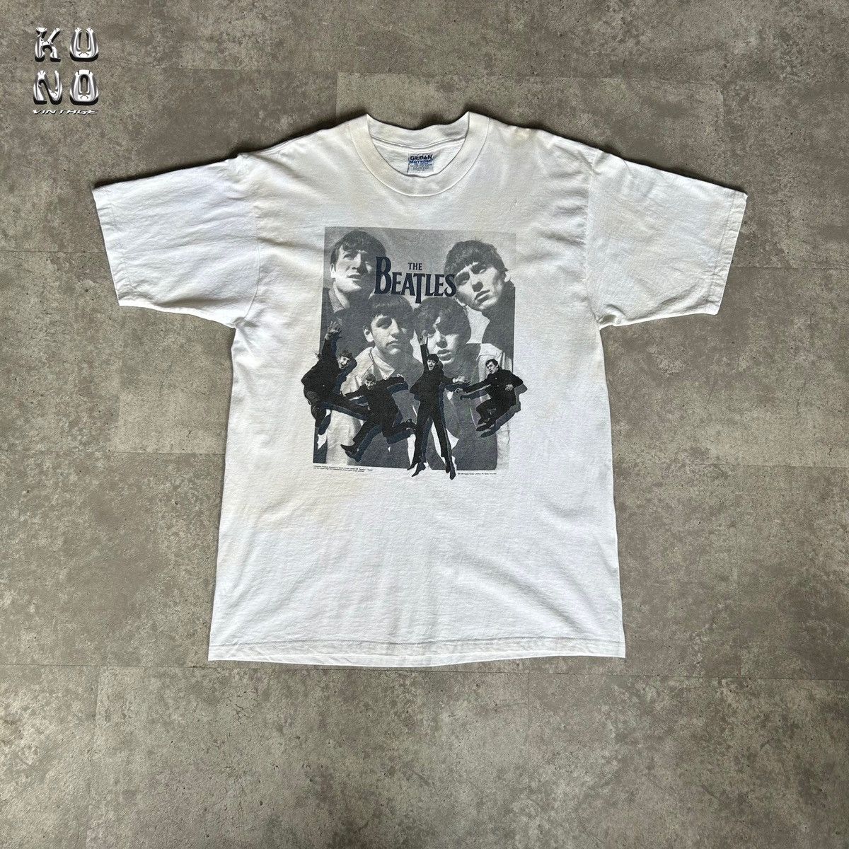 image of Band Tees 1996 The Beatles Official Merch in White, Men's (Size XL)