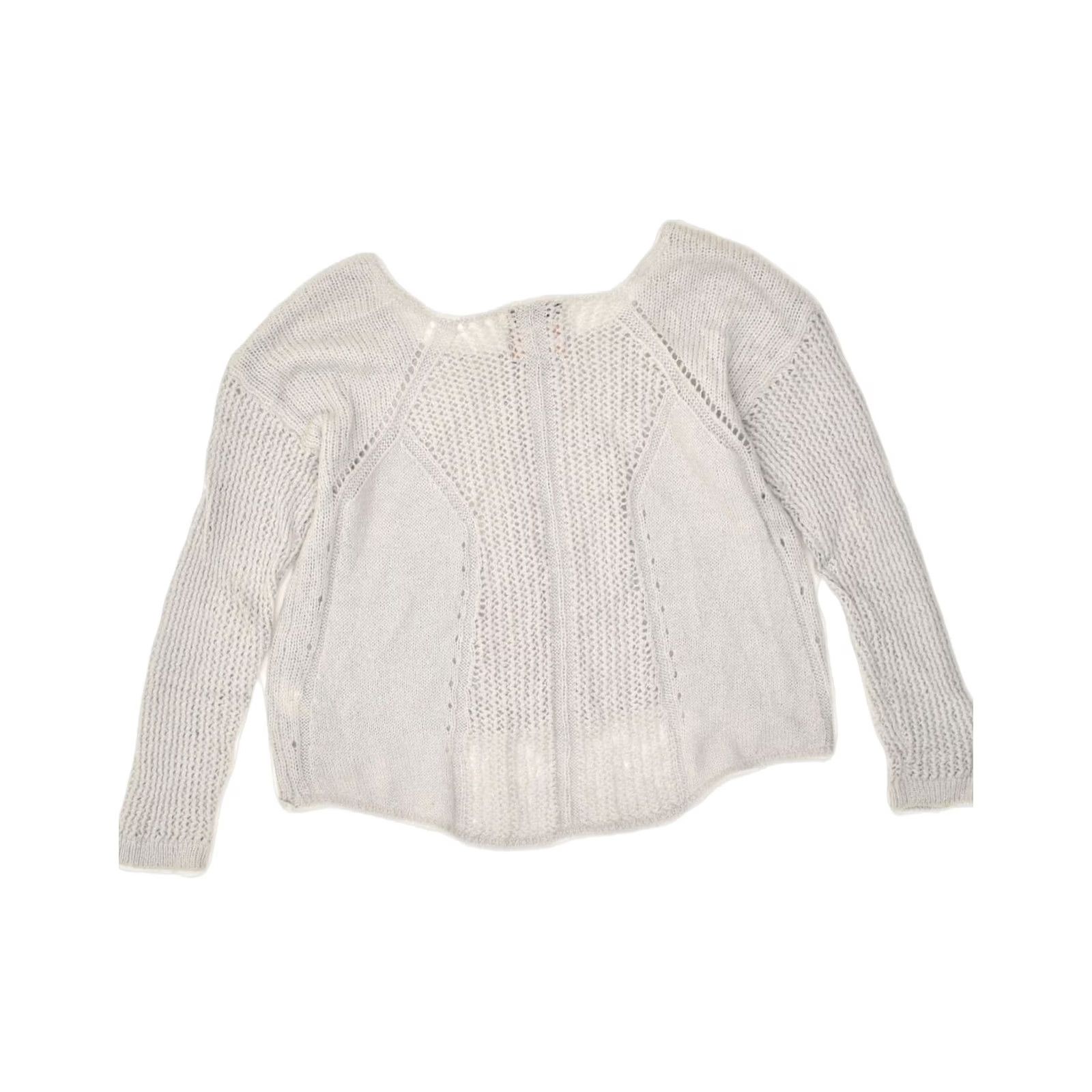 Superdry SUPERDRY Womens Jumper Sweater UK 16 Large Grey Acrylic Boat Neck AG08 Size L / US 10 / IT 46 - 2 Thumbnail