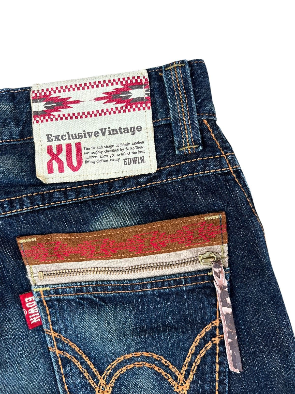 Edwin Y2K Edwin 434XVS Exclusive Vintage Claw Mark Denim Jeans Size US 29 - 17 Thumbnail