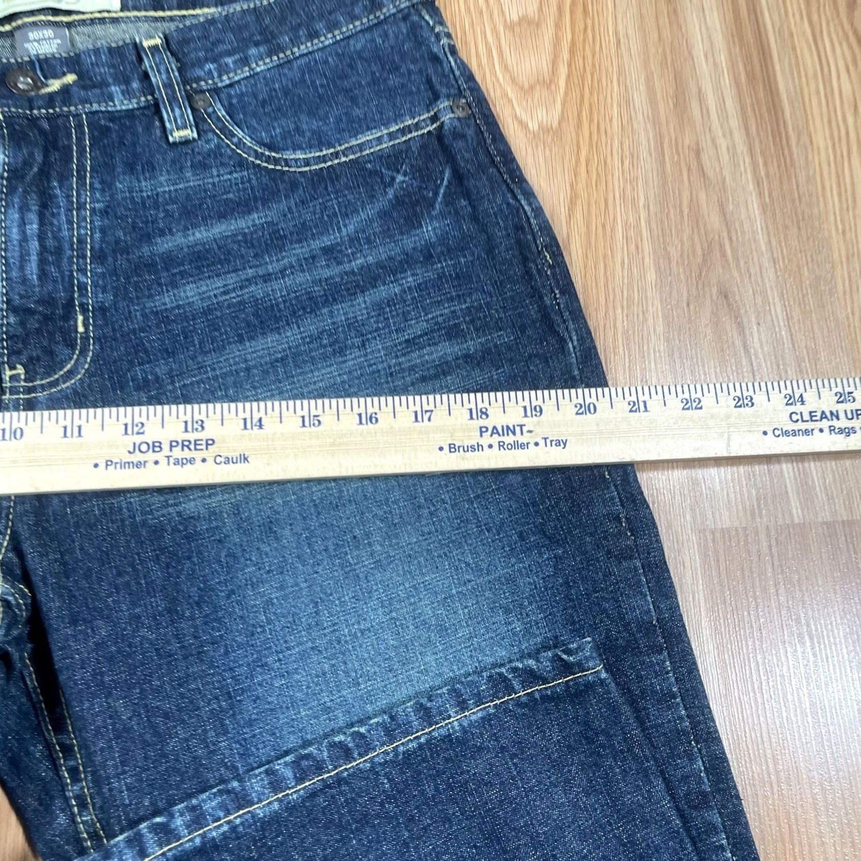 Vintage Urban Up Jeans Mens 30Wx30L Low Rise Straight Leg Blue Denim Pants 100% Cotton 5 Pockets Belt Loops Size US 30 / EU 46 - 6 Thumbnail