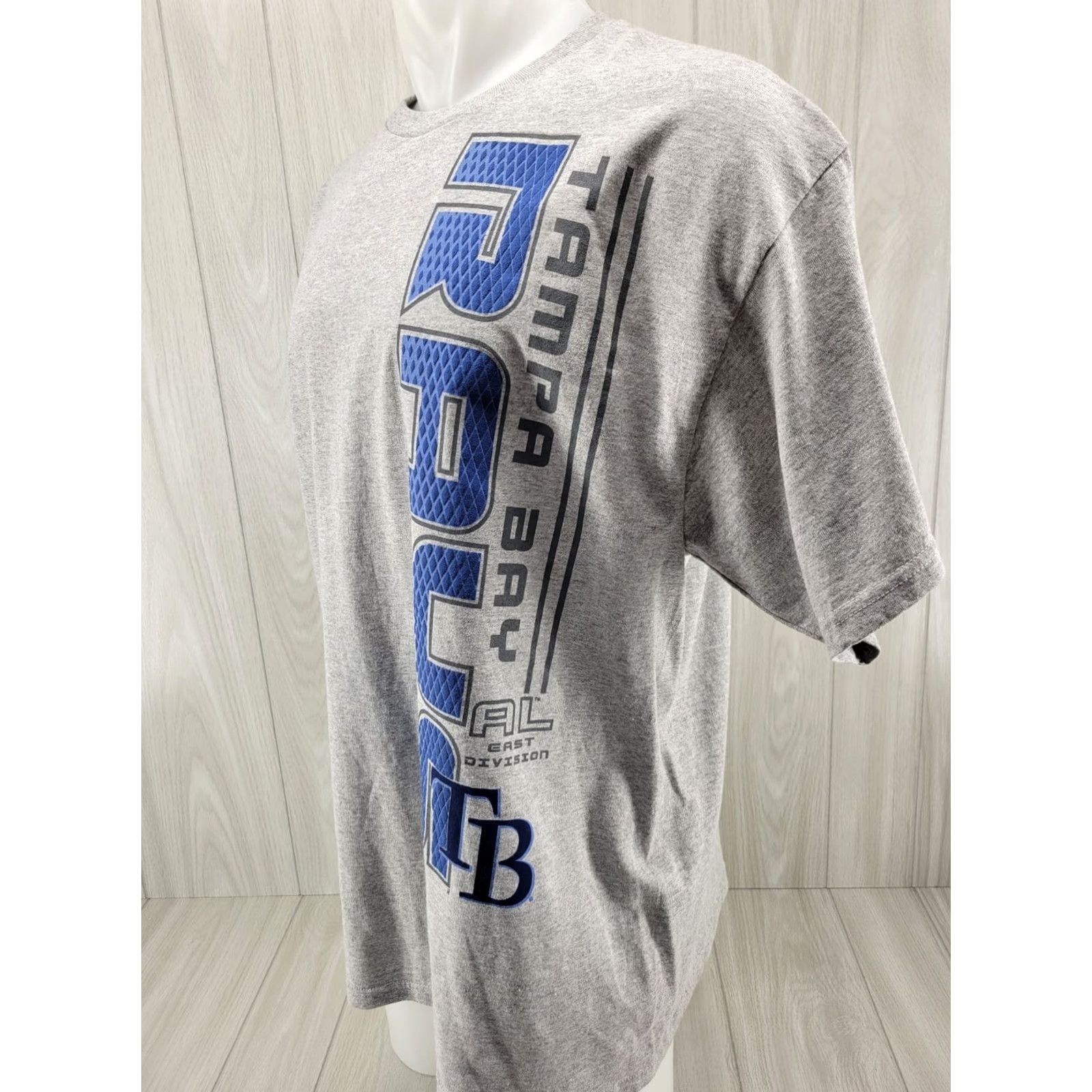 MLB VINTAGE Tampa Bay Rays Puffy Logo Shirt Mens XL Gray Graphic Crew Neck Short Sleeve MLB Size US XL / EU 56 / 4 - 2 Thumbnail