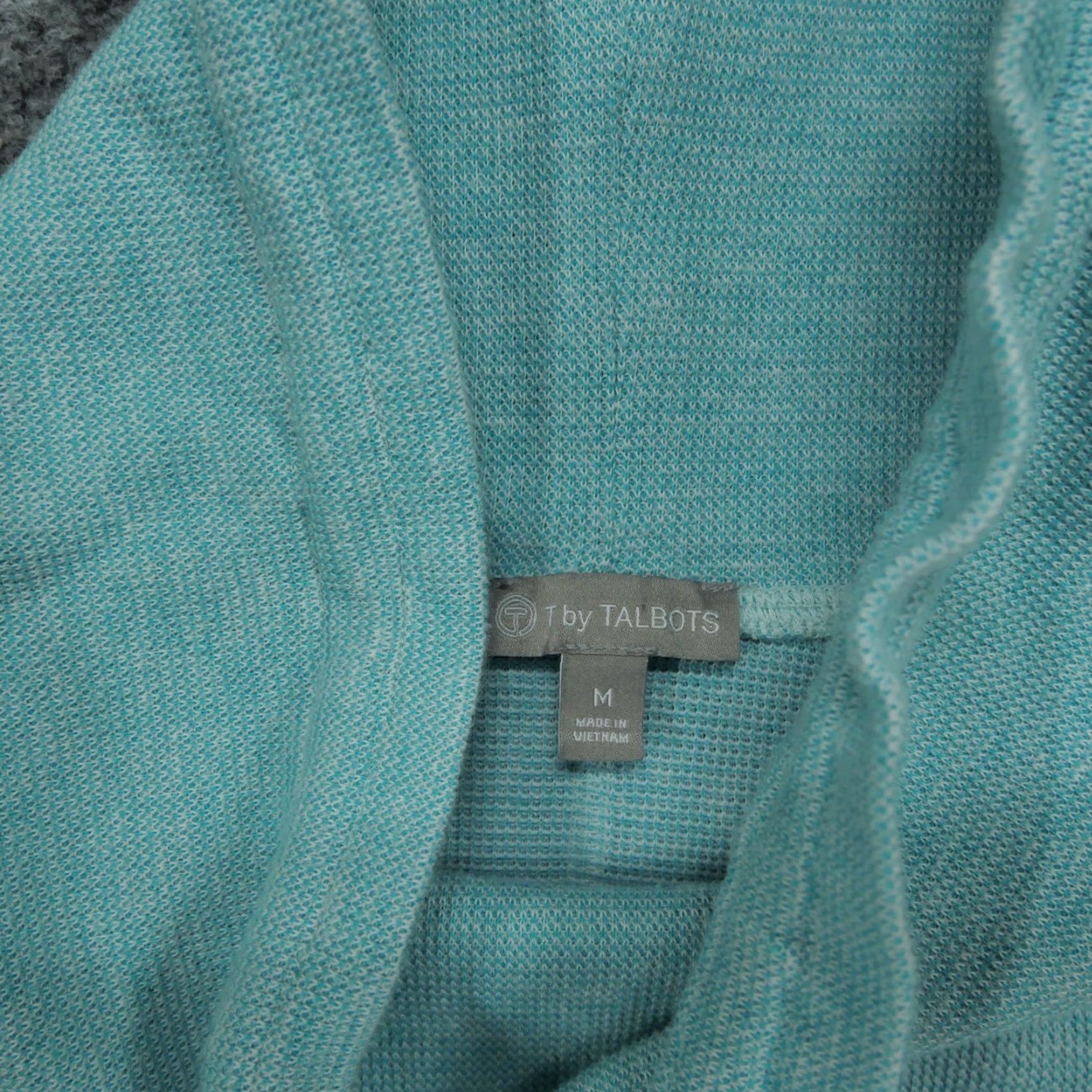 Talbots VINTAGE Talbots Sweater Womens Medium Gray Blue Sweatshirt Casual Mock Neck Size M / US 6-8 / IT 42-44 - 4 Thumbnail