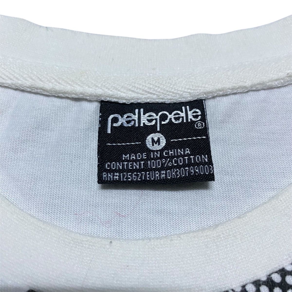 Pelle Pelle × Vintage Rare‼️🔥Pelle Pelle Denim Big Logo T-Shirt Size US M / EU 48-50 / 2 - 4 Thumbnail