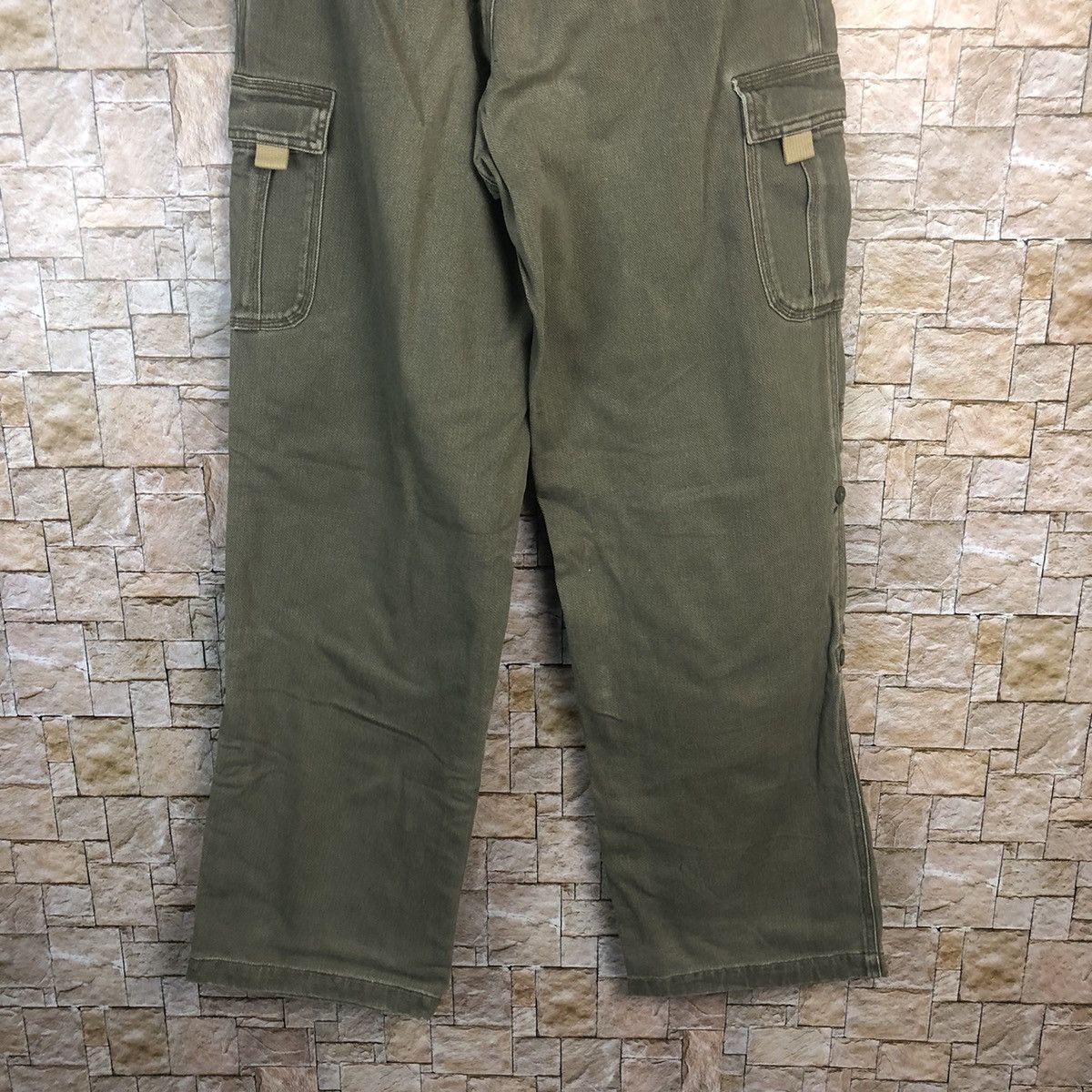 Japanese Brand Sunny Clouds Green Cargo Multipocket Pants #A50 Size US 29 - 14 Thumbnail