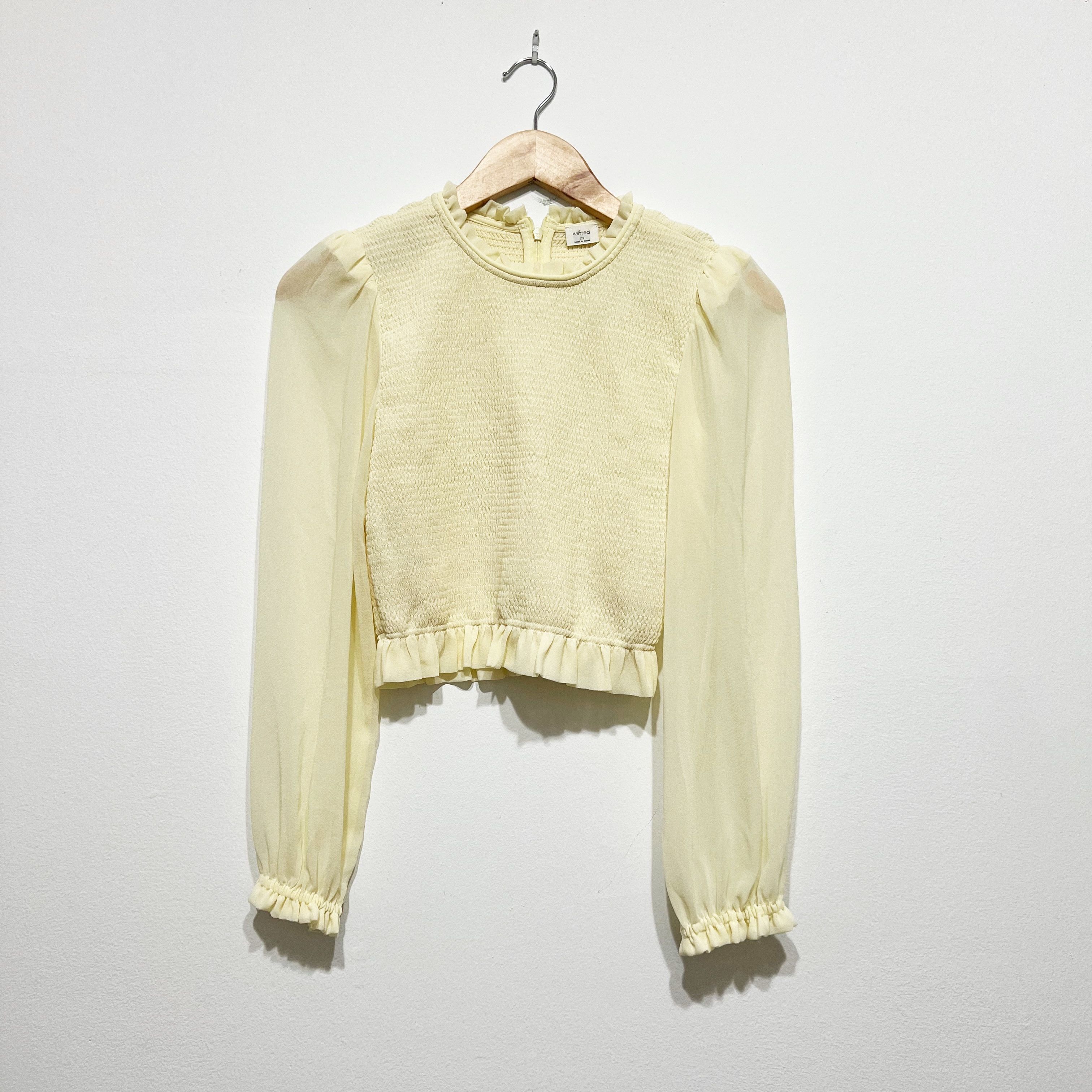 Aritzia NEW Wilfred Aritzia Tempest Smocked Size XS / US 0-2 / IT 36-38 - 1 Thumbnail