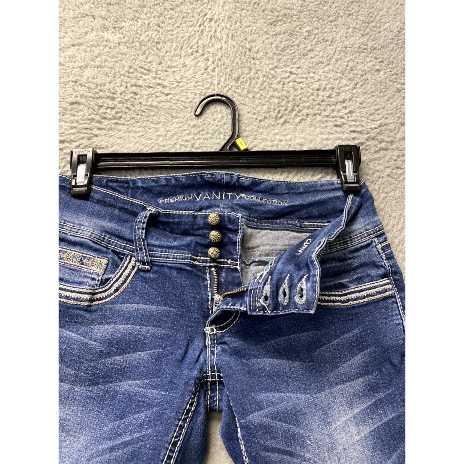 Vintage VANITY Premium Collection Women's Jeans 27x31 Curvy Embroidered (27x31) 27x32 /160-44 Size 27" / US 4 / IT 40 - 2 Thumbnail