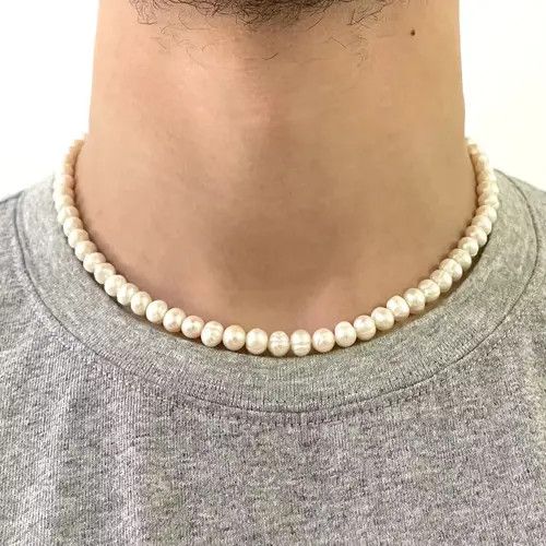 Jewelry Natural freshwater Pearl necklace choker Size ONE SIZE - 1 Thumbnail