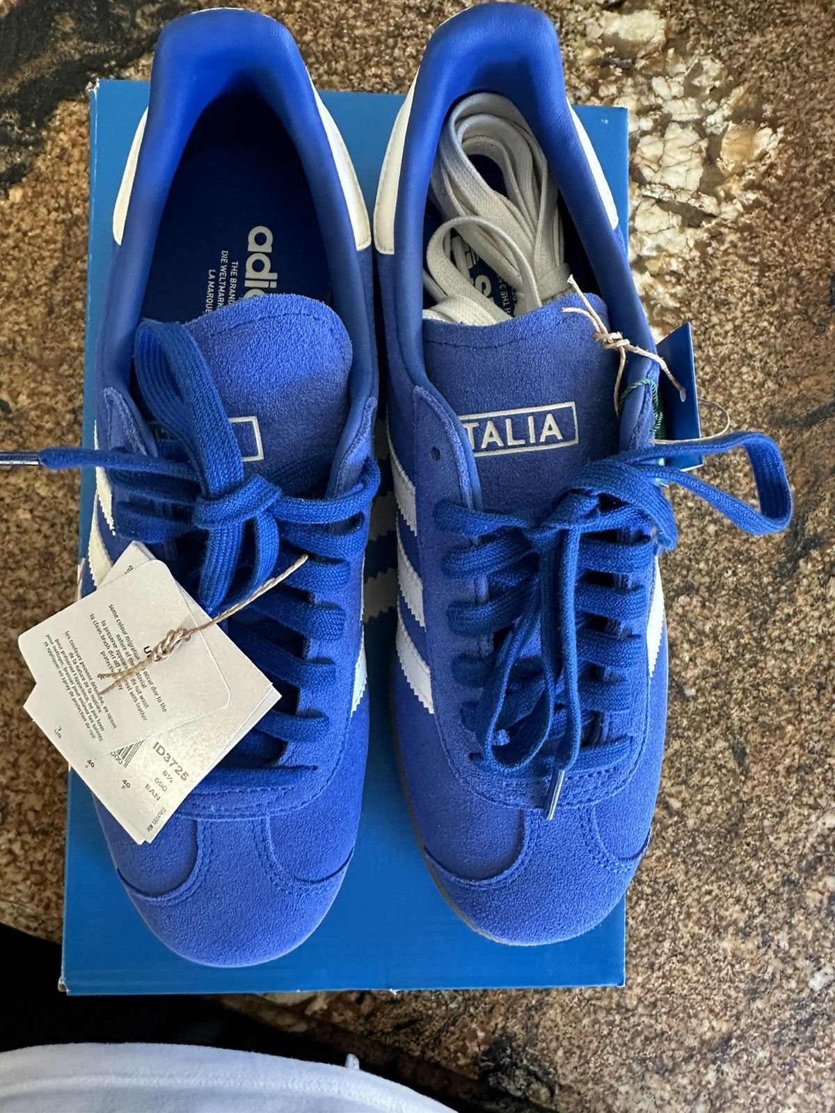 Adidas Adidas Gazelles Royal Blue Italia Size US 7 / EU 40 - 2 Thumbnail
