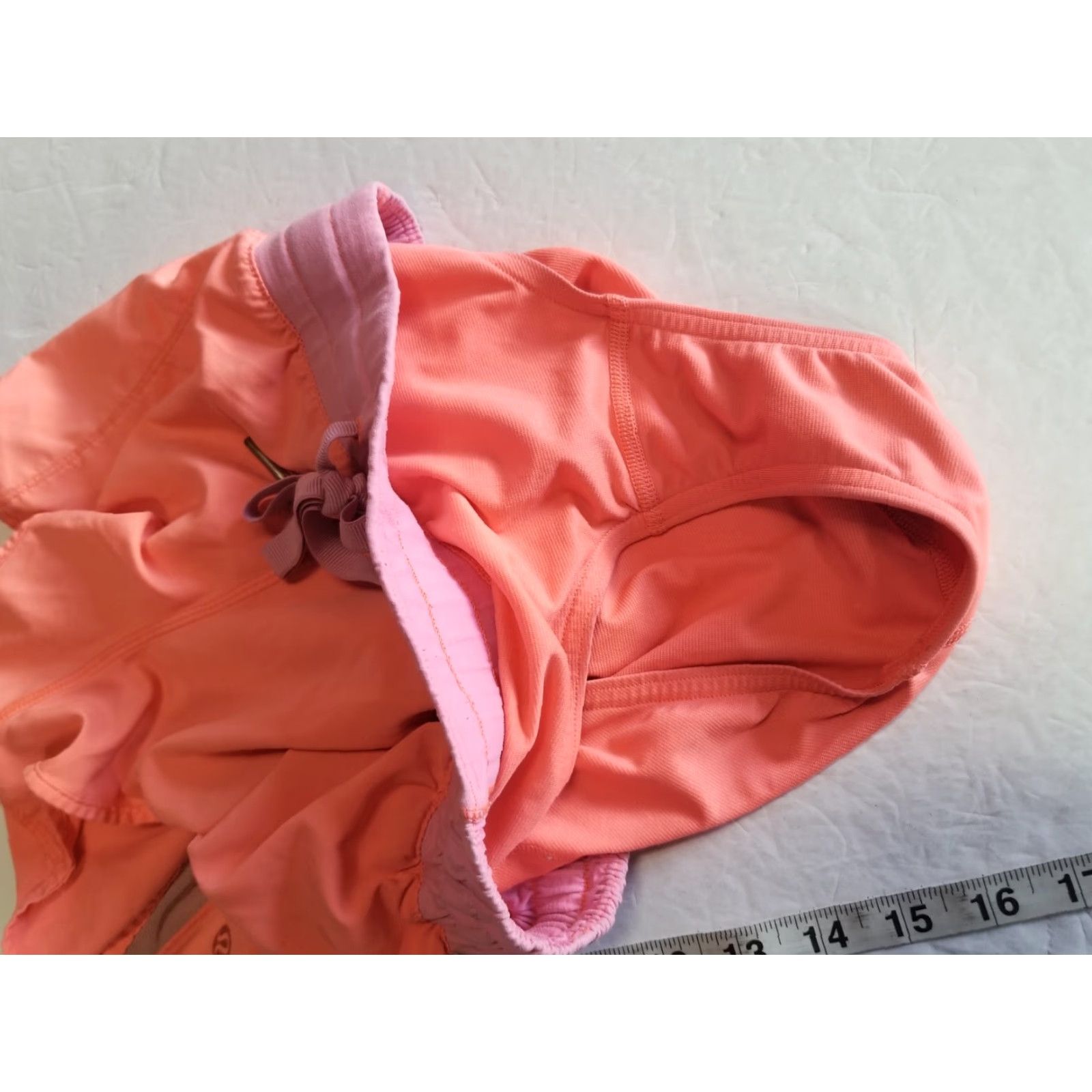 Lululemon Lululemon Women's Athletic Short Lined Orange 6 Running Gym Pockets Elastic Waist Size 28" / US 6 / IT 42 - 4 Thumbnail