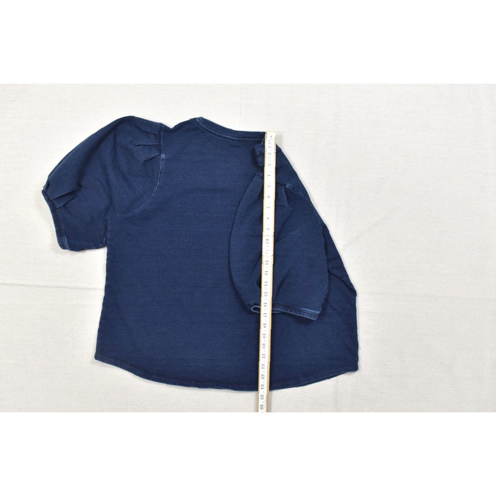 Vintage Chico's Zenergy Women's Blue Puff Sleeve Sweatshirt Top Size 2XL XXL Cotton Pullover Crew Neck Casual Shirt Blouse Size XXL / US 16-18 / IT 52-54 - 4 Thumbnail