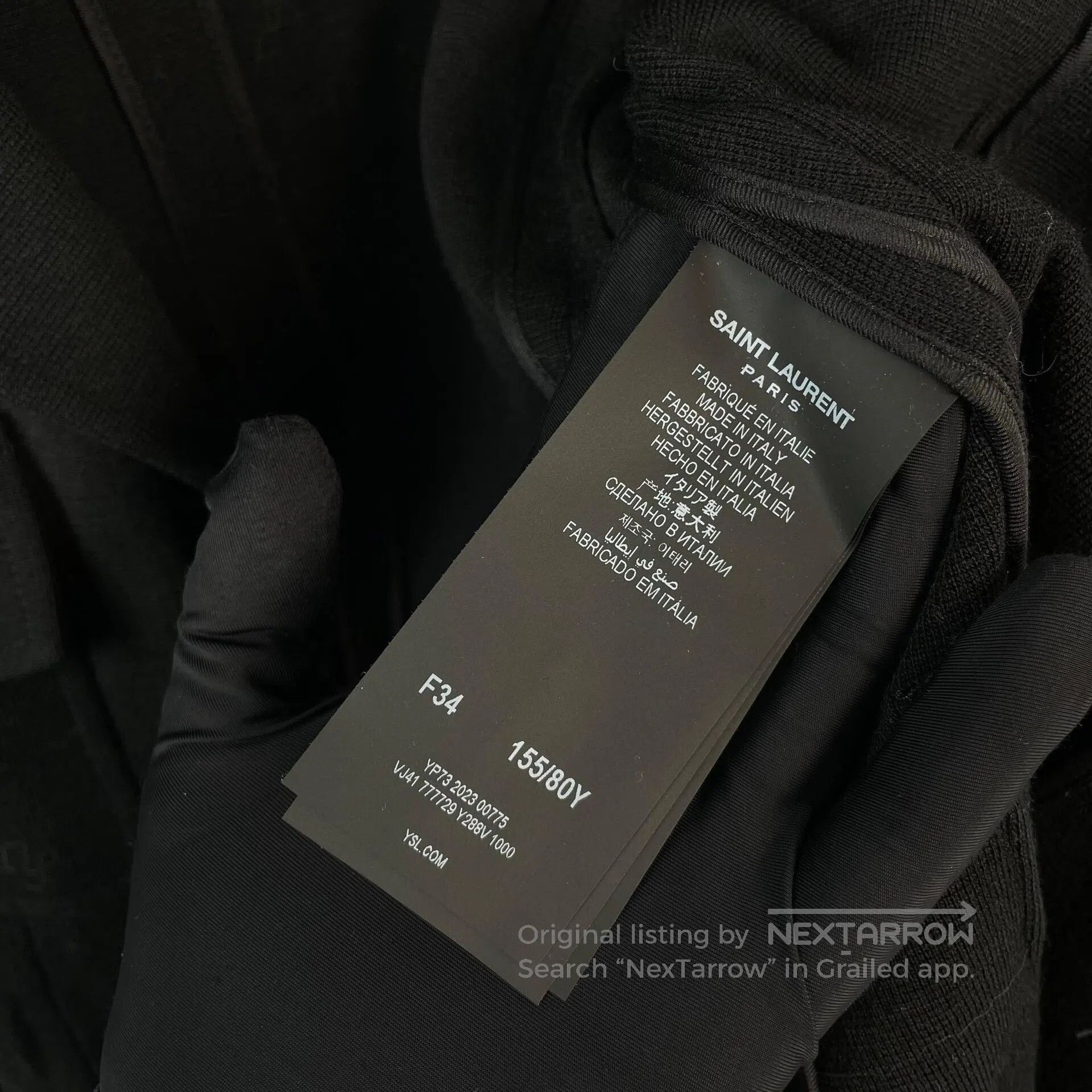 Saint Laurent Paris Saint Laurent Paris Black four-pocket suit jacket| Size XXS / US 00 / IT 34 - 7 Thumbnail