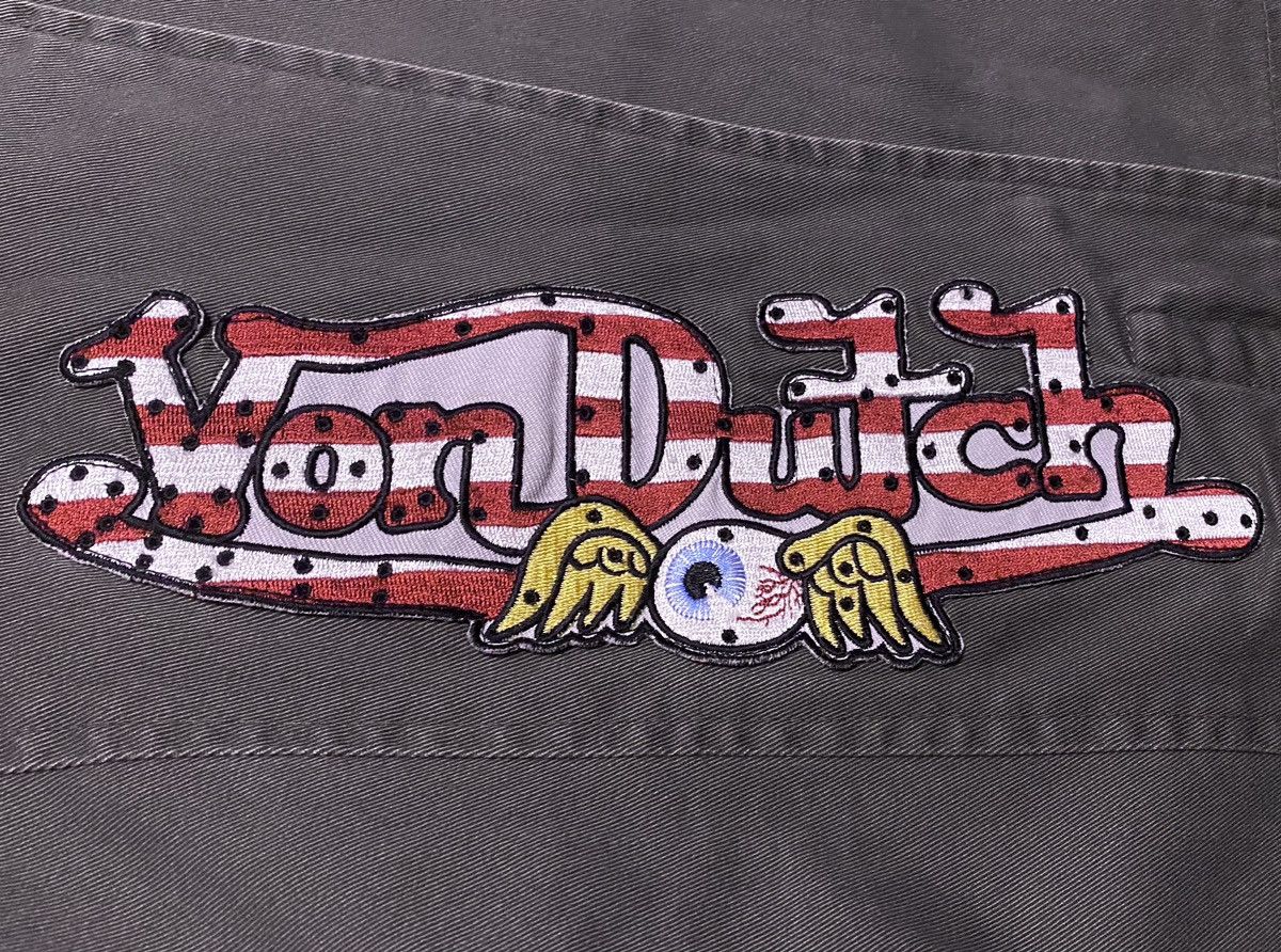 Von Dutch Vtg Von Dutch Patchwork Big Logo Embroidery Jacket Blazer Size M / US 6-8 / IT 42-44 - 9 Thumbnail