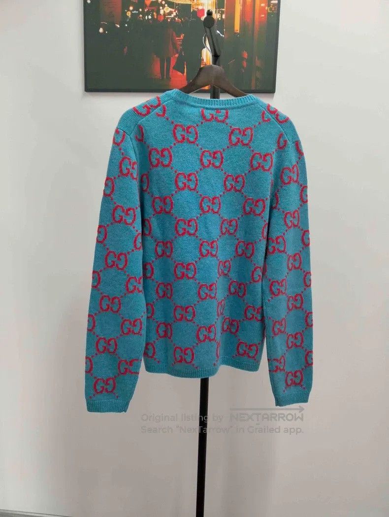 Gucci Gucci Double G full-print woollen pullover sweater Size US L / EU 52-54 / 3 - 2 Thumbnail