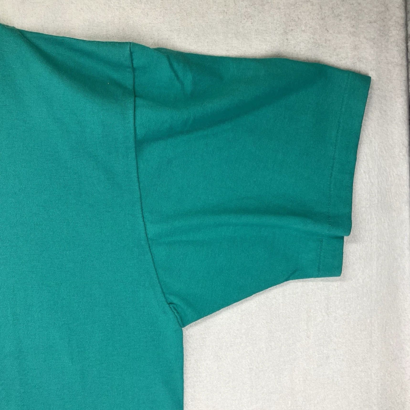 Altea Vintage Single Stitch T Shirt Blank XL 90s USA Made Teal Colour 48x30 Size US XL / EU 56 / 4 - 7 Thumbnail