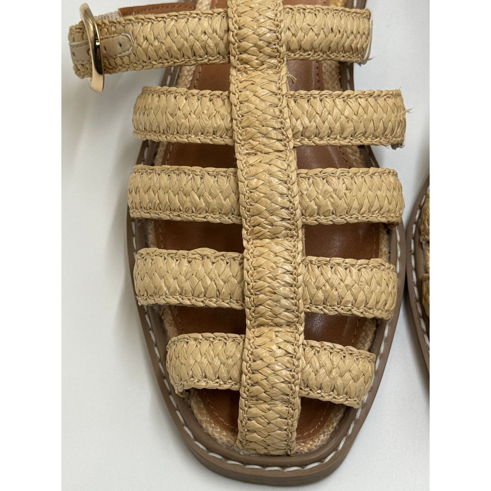 Dolce Vita DV by Dolce Vita Fyona Fisherman Flat Raffia Natural 9.5 Size US 9.5 / IT 39.5 - 2 Thumbnail