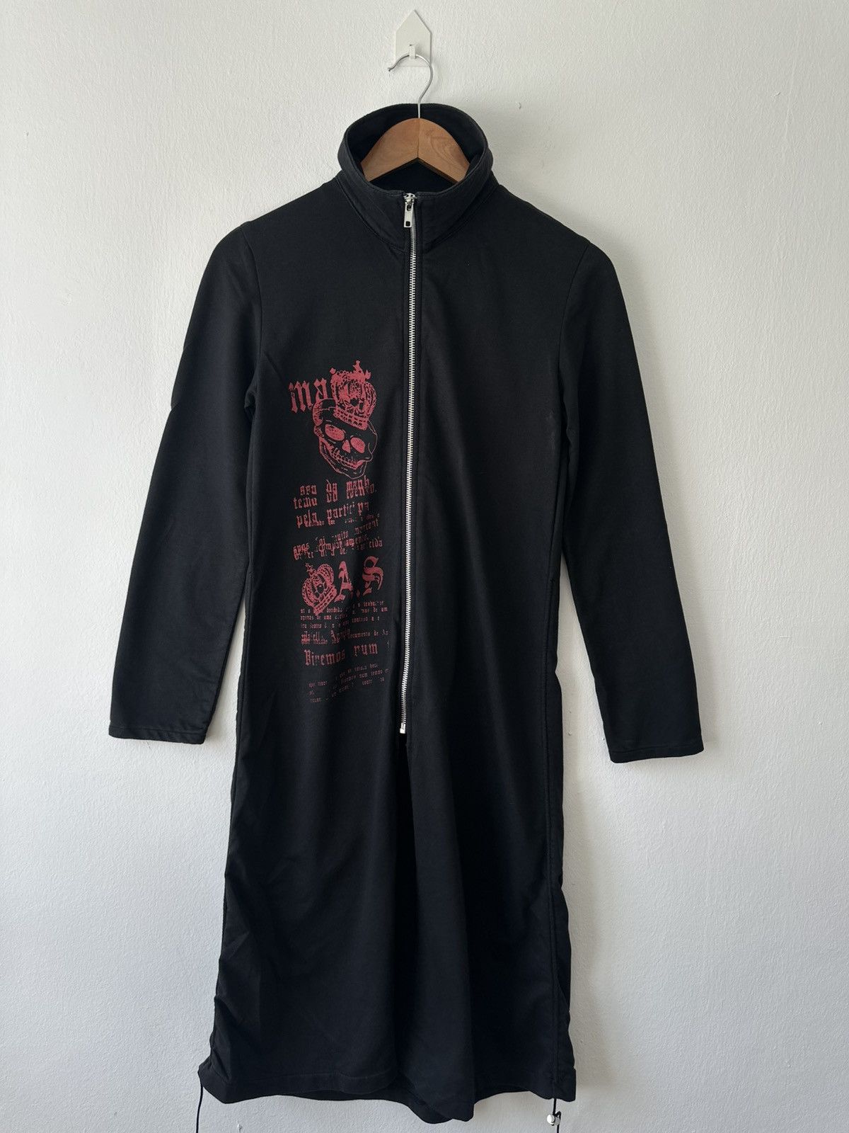 Japanese Brand Body Line Gothic Skull Zip-Up Long Dress Size M / US 6-8 / IT 42-44 - 1 Thumbnail