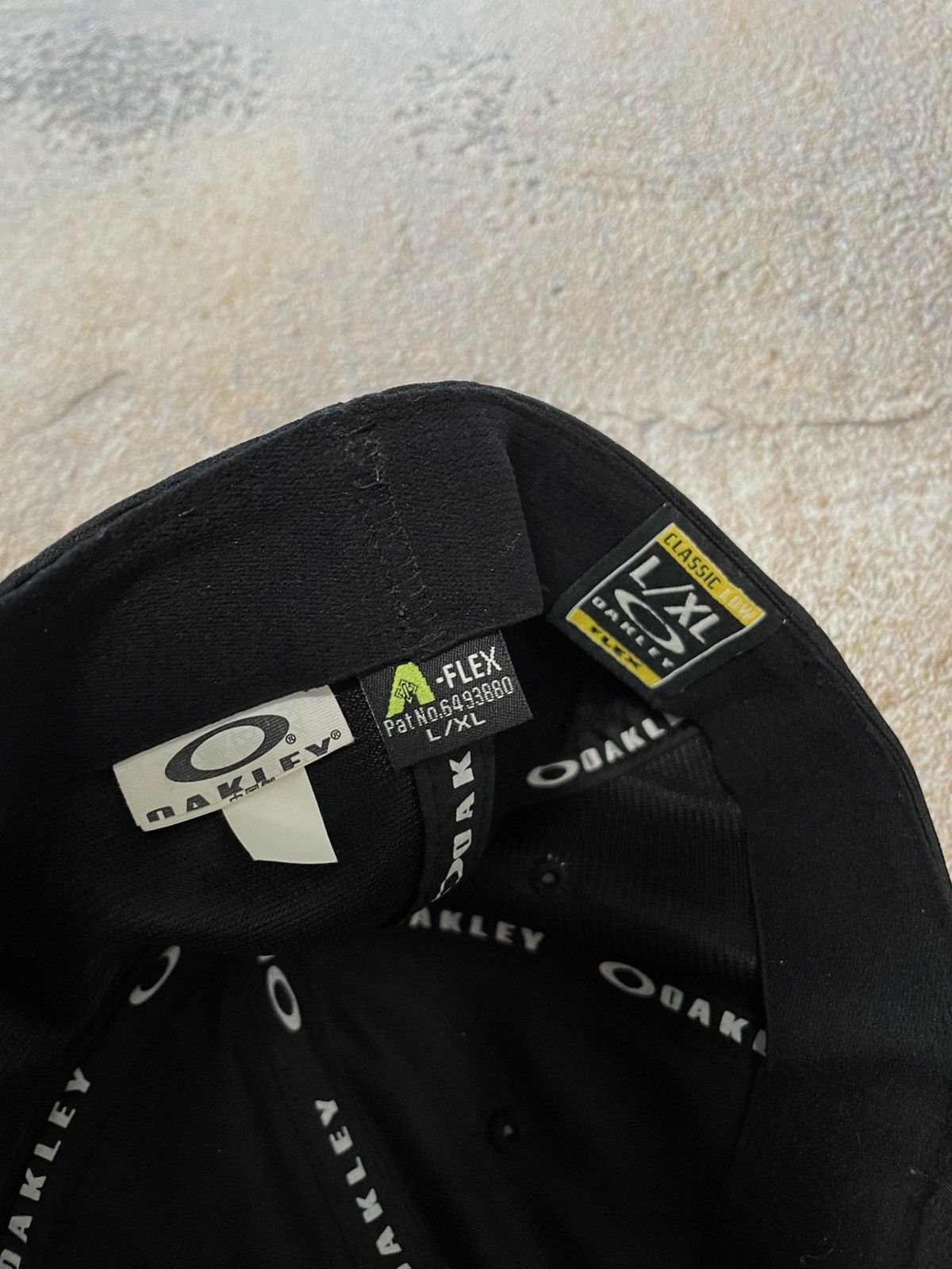Oakley Vintage Oakley Center Logo Black Cap Size ONE SIZE - 8 Thumbnail