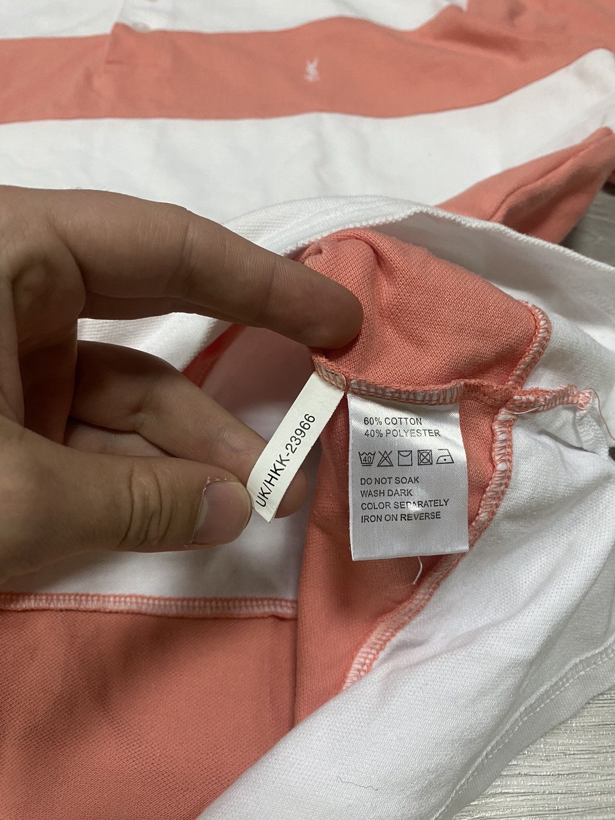 Yves Saint Laurent Yves Saint Laurent vintage striped small logo YSL polo Size US XL / EU 56 / 4 - 6 Thumbnail