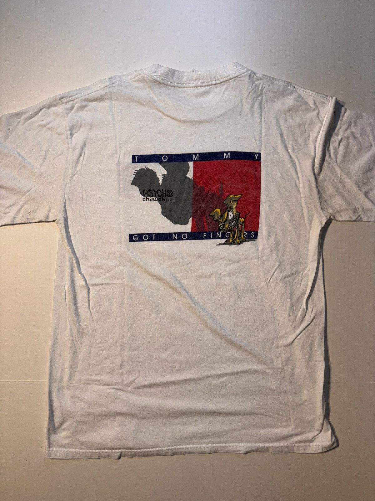 Tommy Hilfiger Vtg Psycho Chihuahua Mexico Tommy Hilfiger Parody Souvenir Size US XXL / EU 58 / 5 - 1 Thumbnail