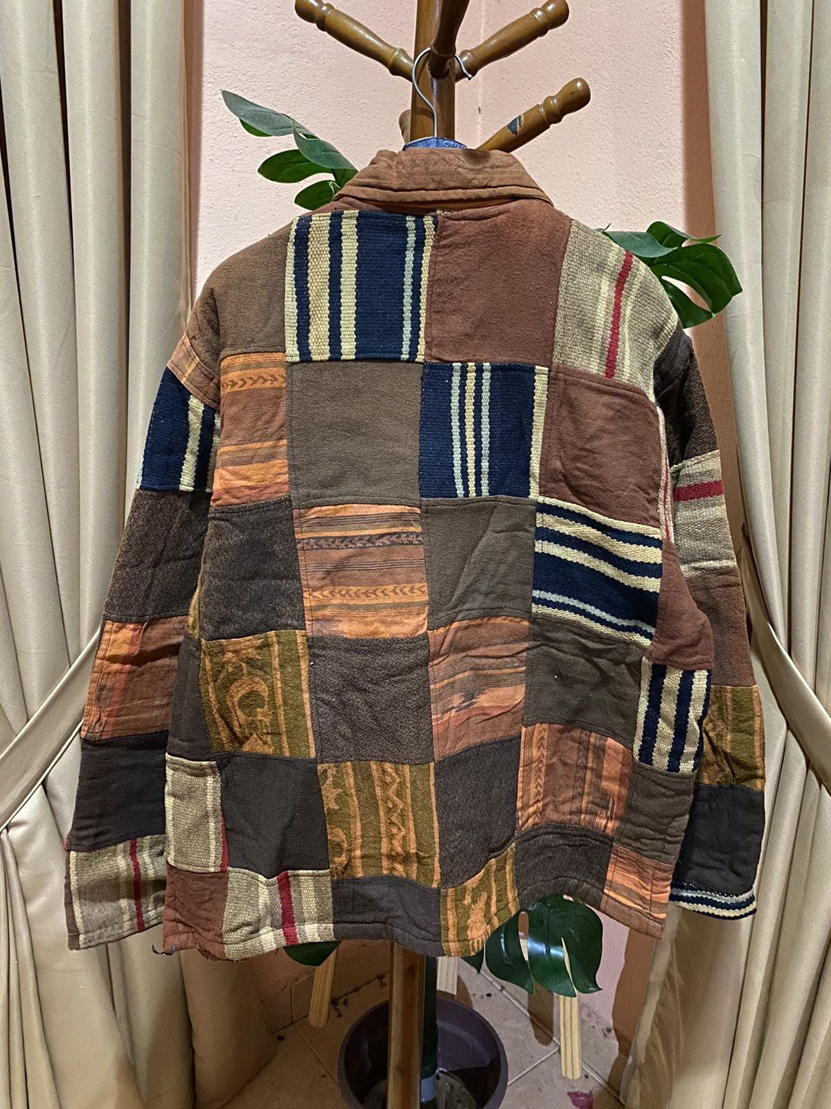 Other Patchwork Vintage Jacket by Anokhi, India-Made Cotton Coat Size US M / EU 48-50 / 2 - 5 Thumbnail