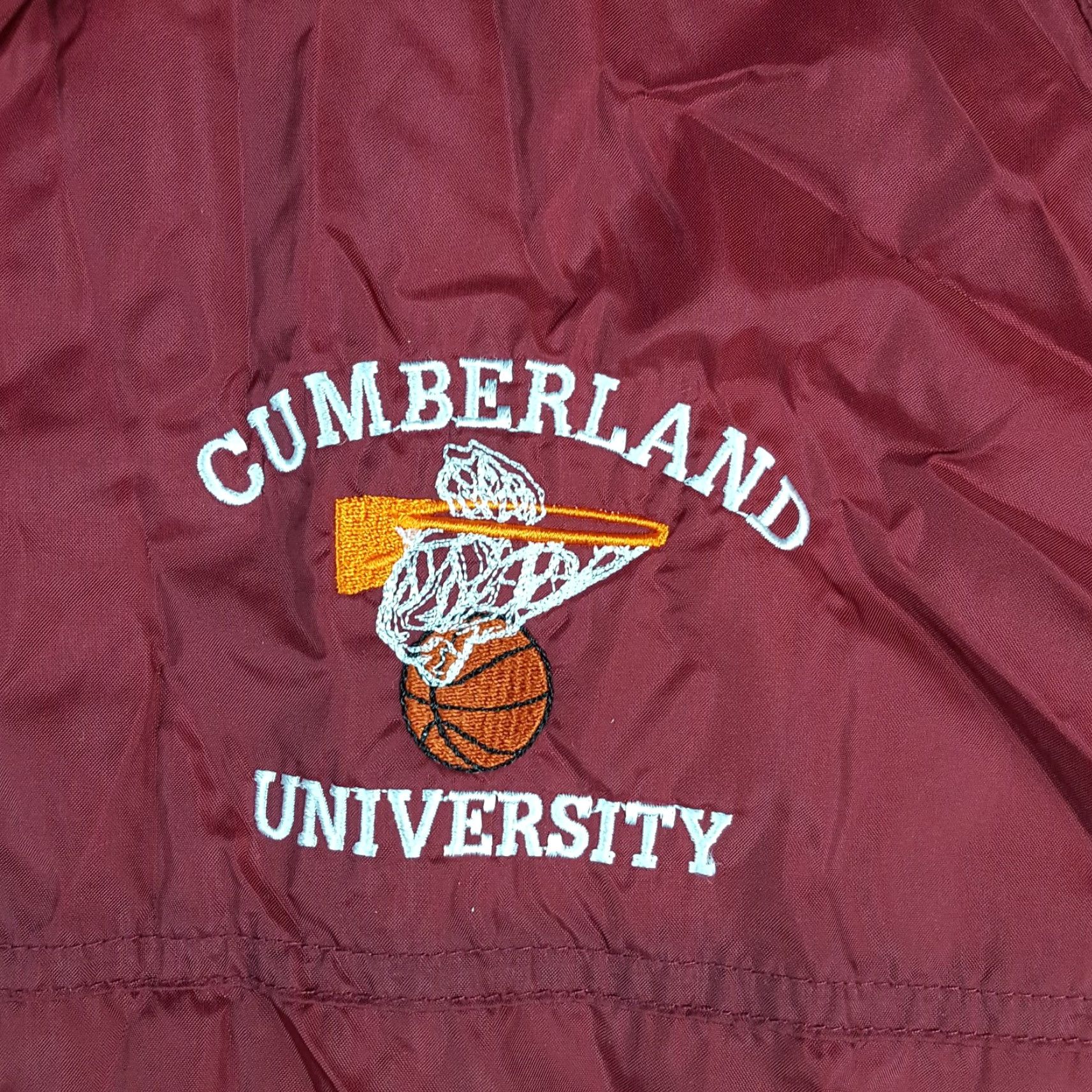 Nike VINTAGE Nike Cumberland University Basketball Men's Size L Swoosh Windbreaker Jacket Size US L / EU 52-54 / 3 - 3 Thumbnail