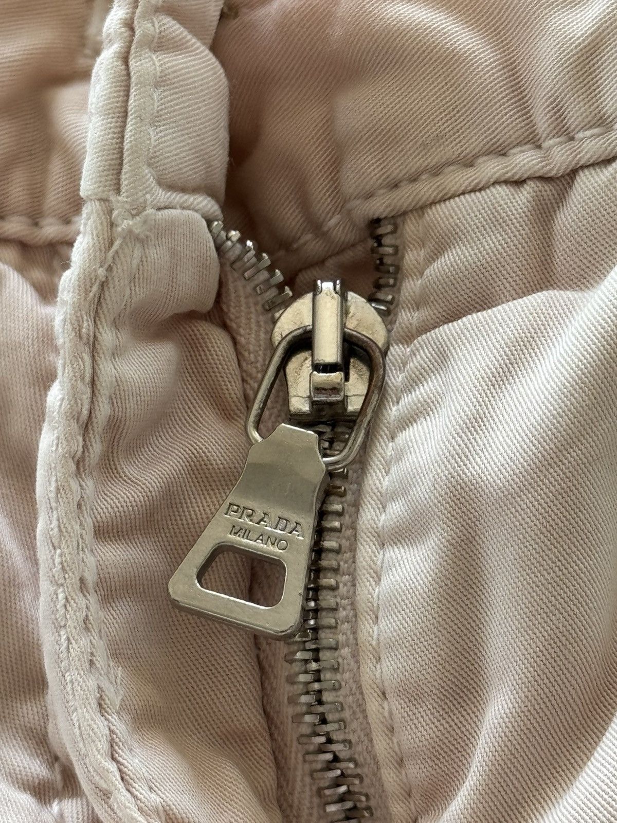 Prada Prada 00s Archive White/Pink Glamour Cargo Pants Size 34" / US 12 / IT 48 - 8 Thumbnail