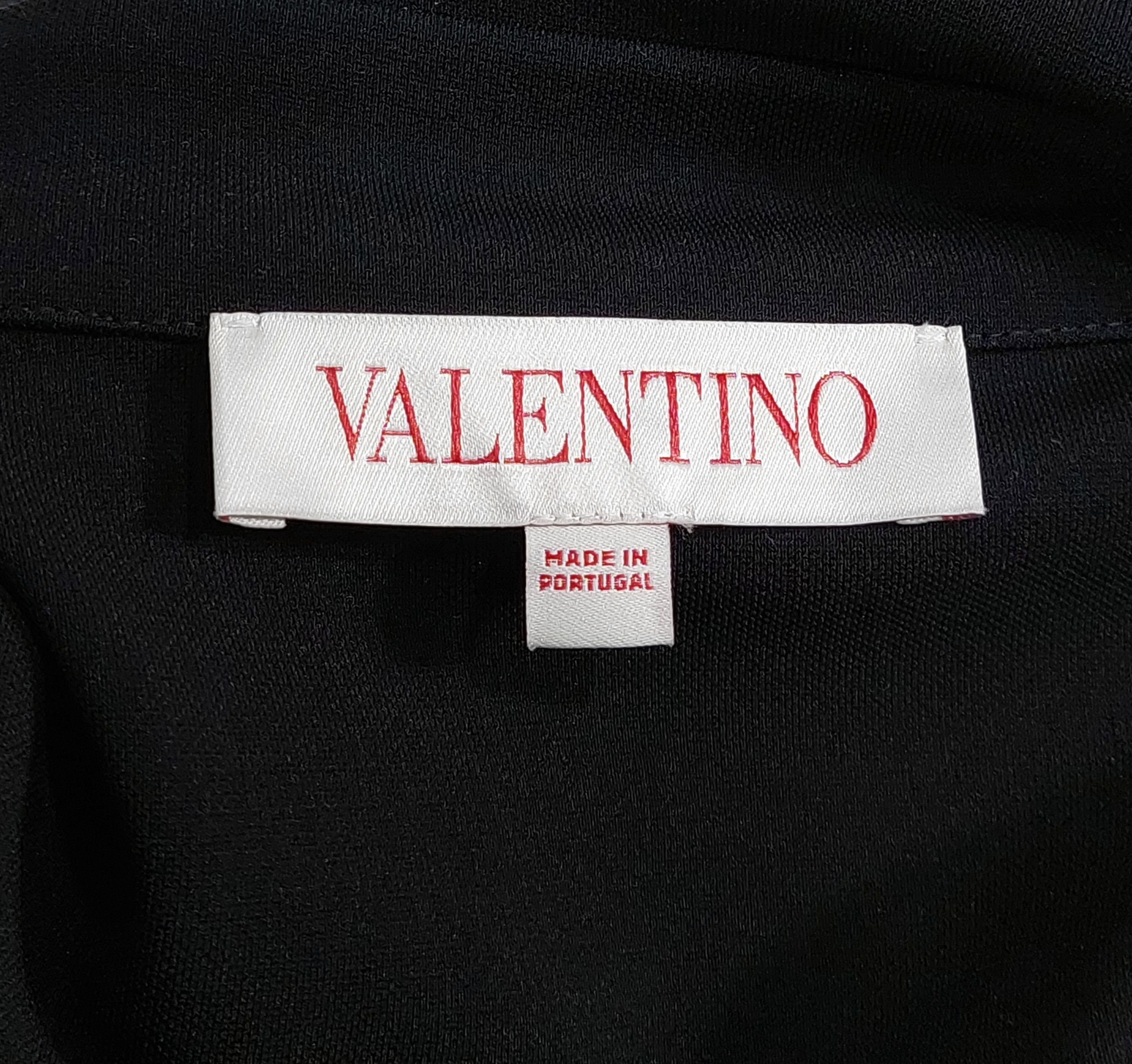 RED Valentino belted viscose half zip LS mini dress - black 36 Size XS / US 0-2 / IT 36-38 - 3 Thumbnail