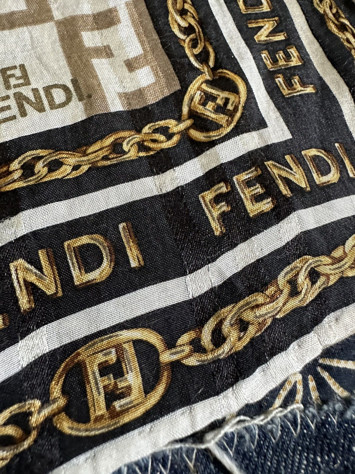 Vintage Vintage Fendi Handkerchief/ Neckerchief/ Bandana Size ONE SIZE - 18 Thumbnail
