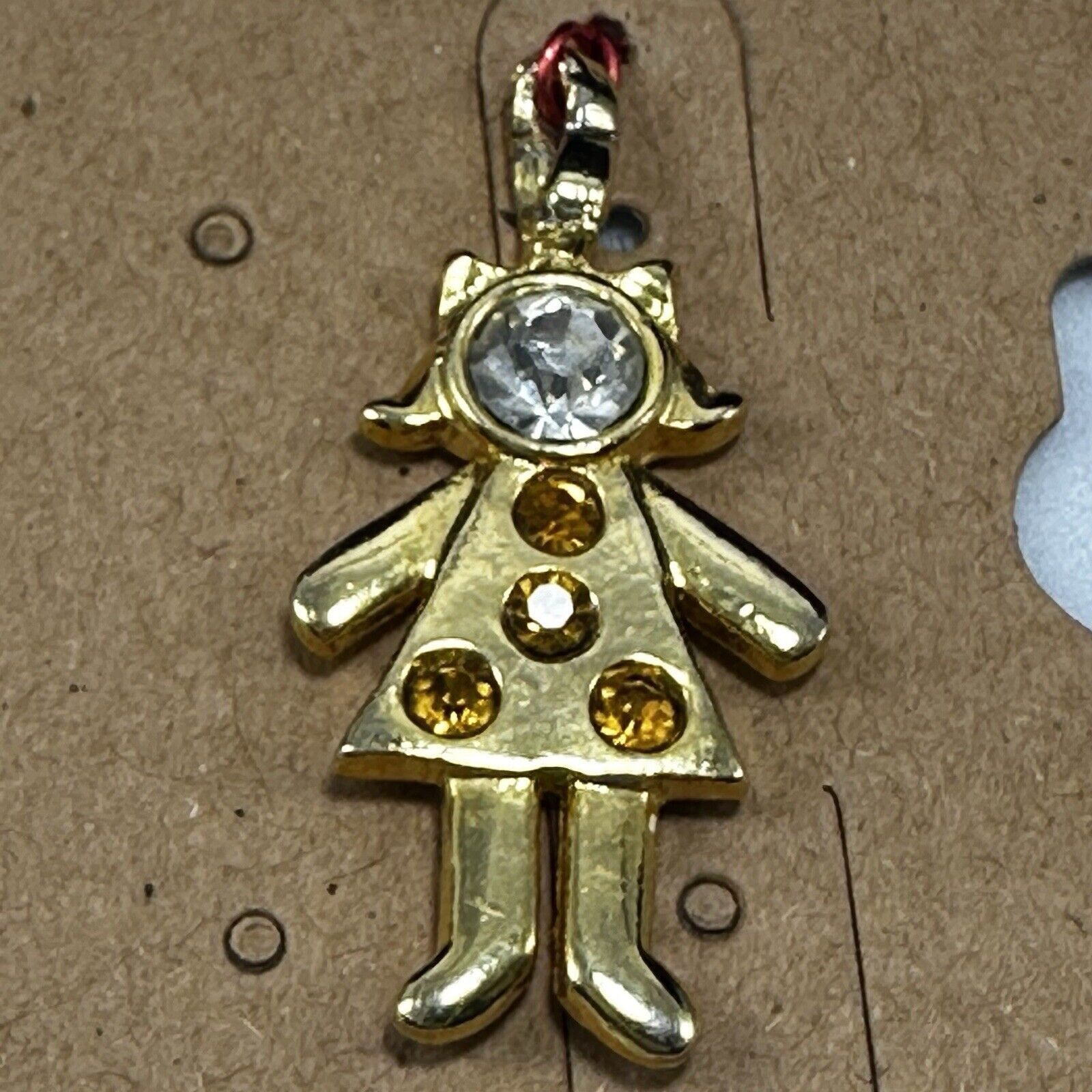 Swarovski Birthstone November Topaz Swarovski Crystal NEW Bunch Charm Size ONE SIZE - 8 Thumbnail