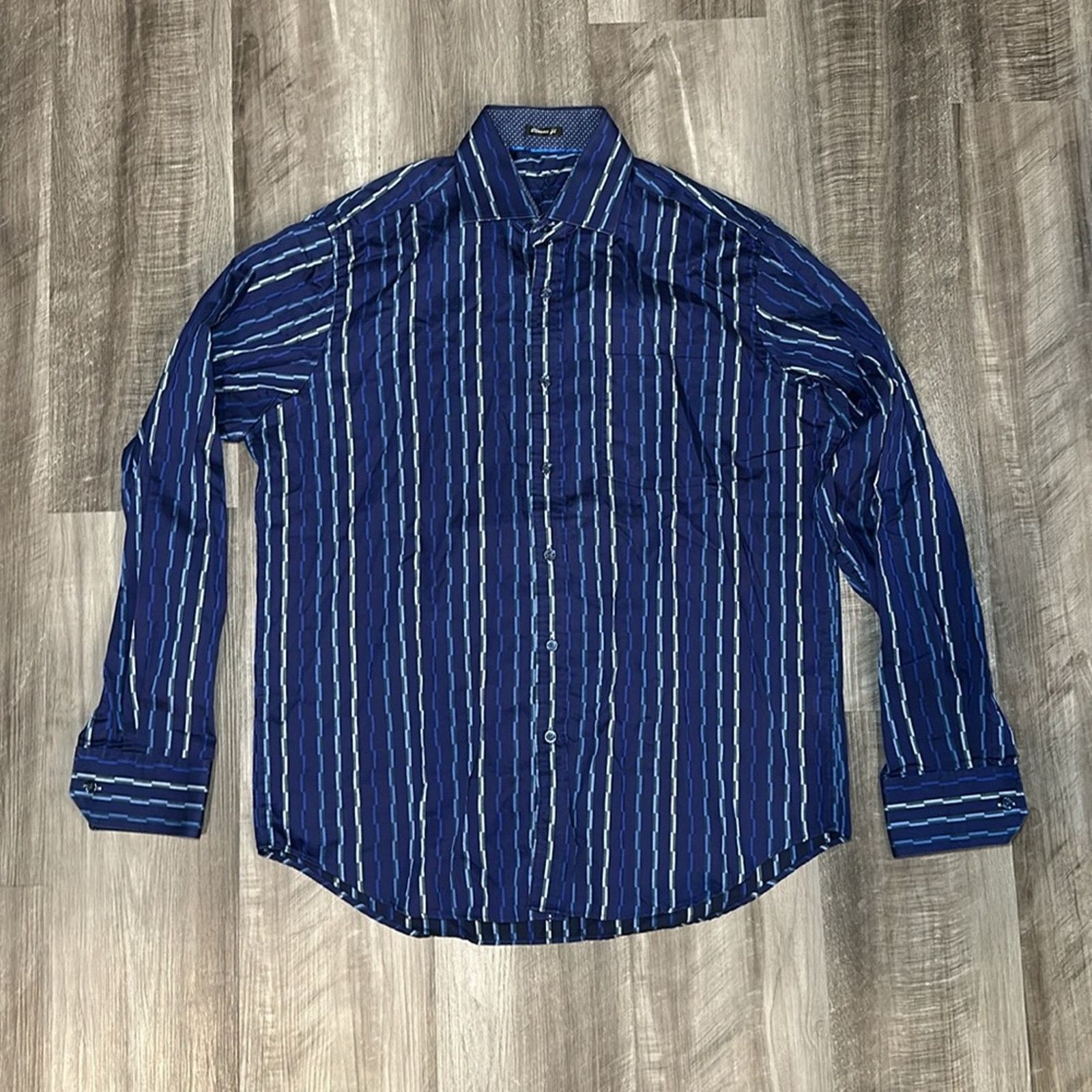 BUGATCHI Bugatchi Uomo Classic Fit Long Sleeve Button Down - Large Size US L / EU 52-54 / 3 - 2 Thumbnail
